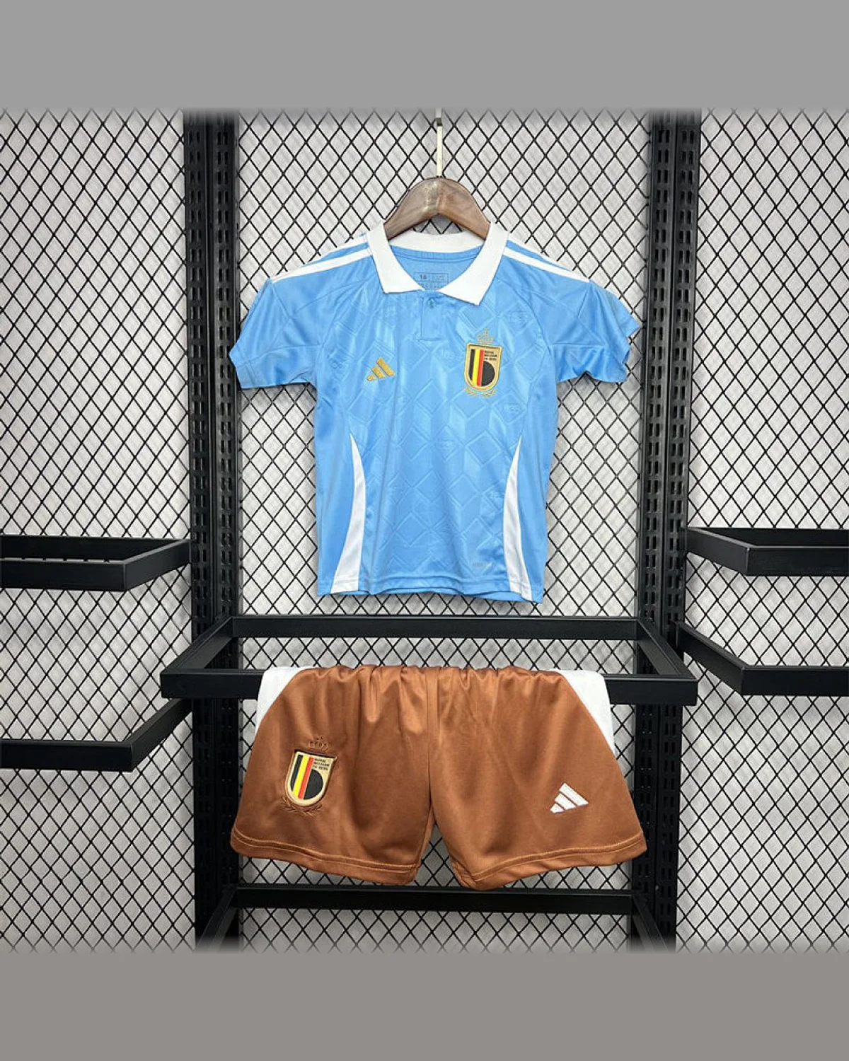Belgium Belgium 2024/25 Euro Away Kids Kit football jersey