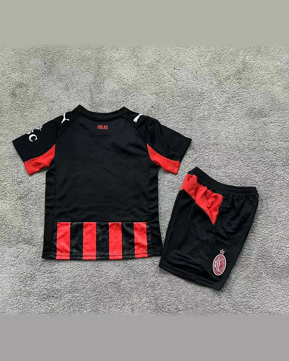 AC Milan 2025/26 AC Milan Home Kit Kids football jersey