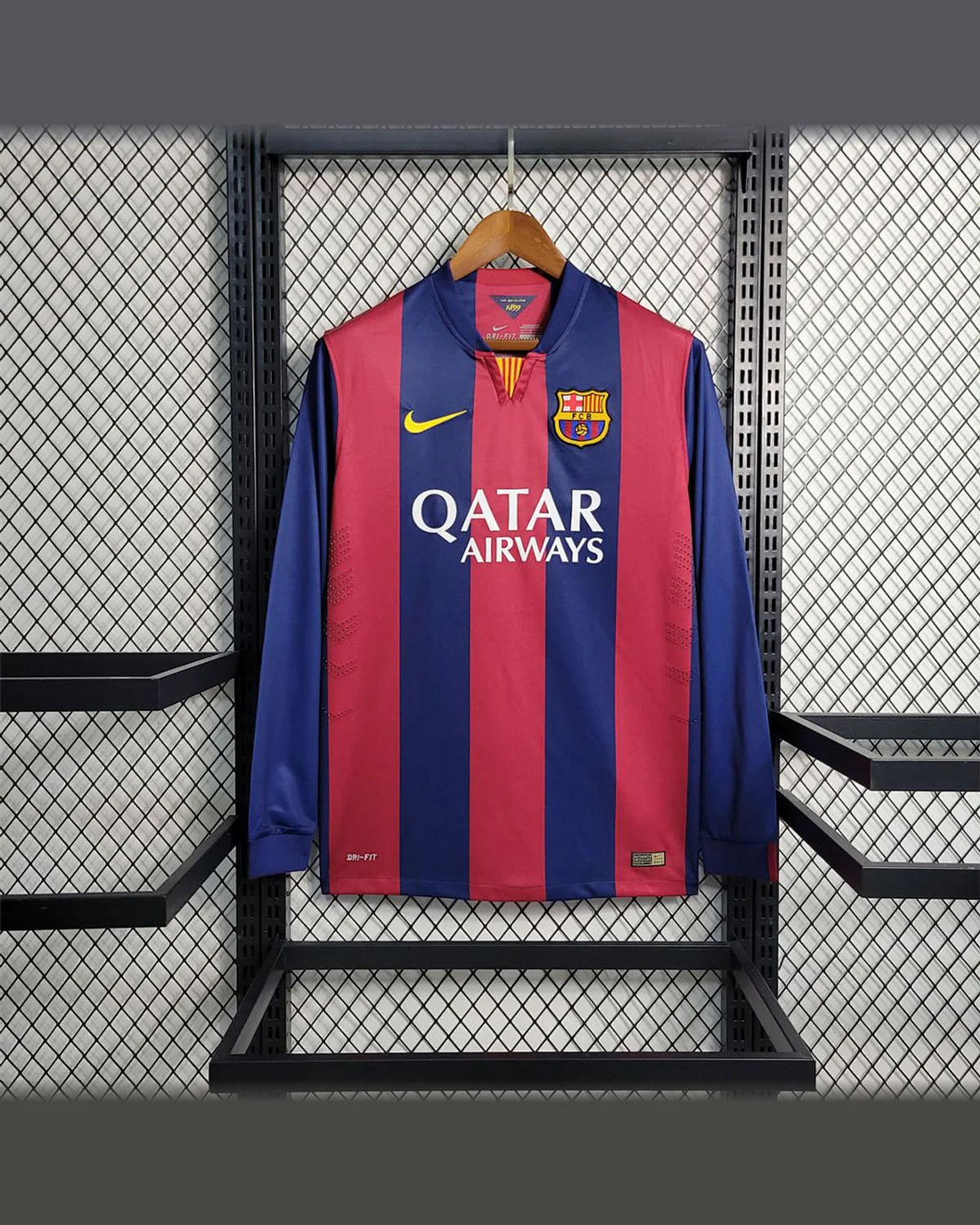 FC Barcelona Retro 14/15 Barcelona Home Long Sleeve football jersey