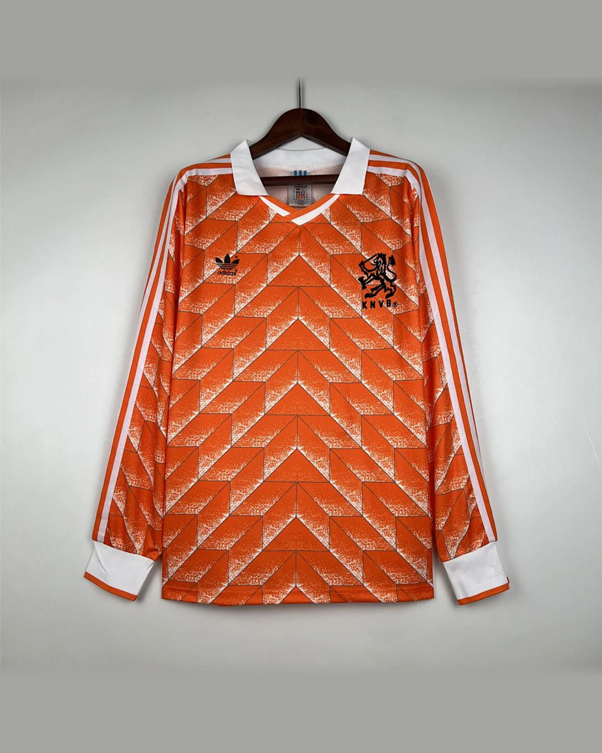 Netherlands Netherlands Retro 1988 Long Sleeve Holland Home football jersey