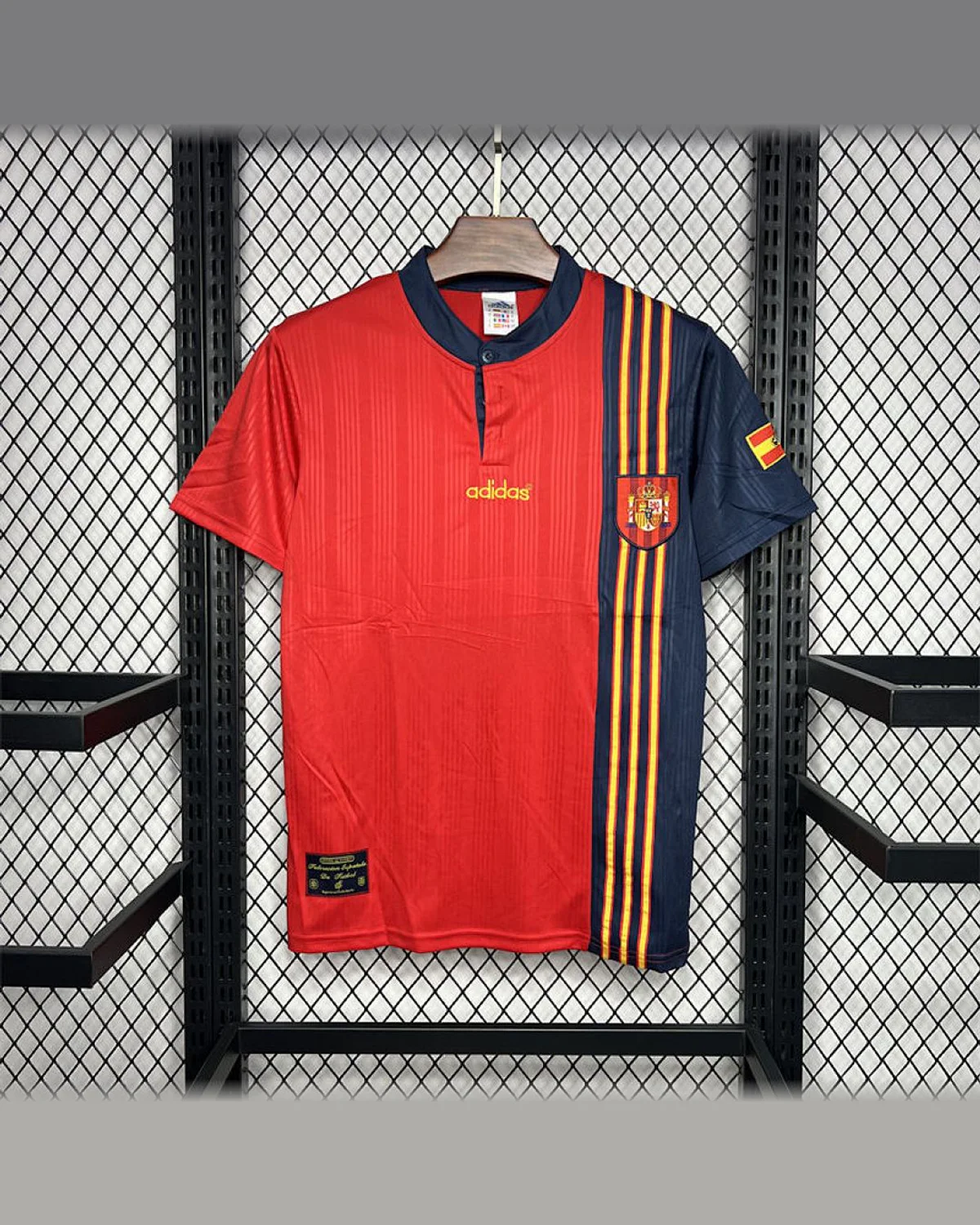 Spain Retro 1996 Spain Home football jersey