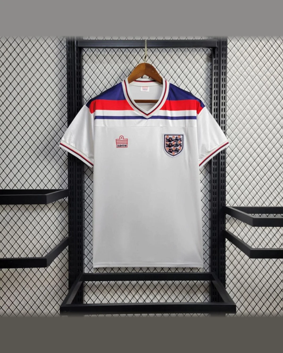 England Retro 1982 England Home football jersey