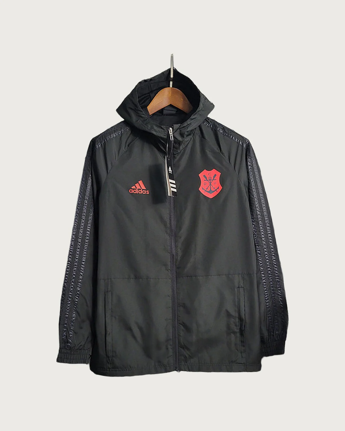 Flamengo Flamengo Hooded Windbreaker Black football jersey