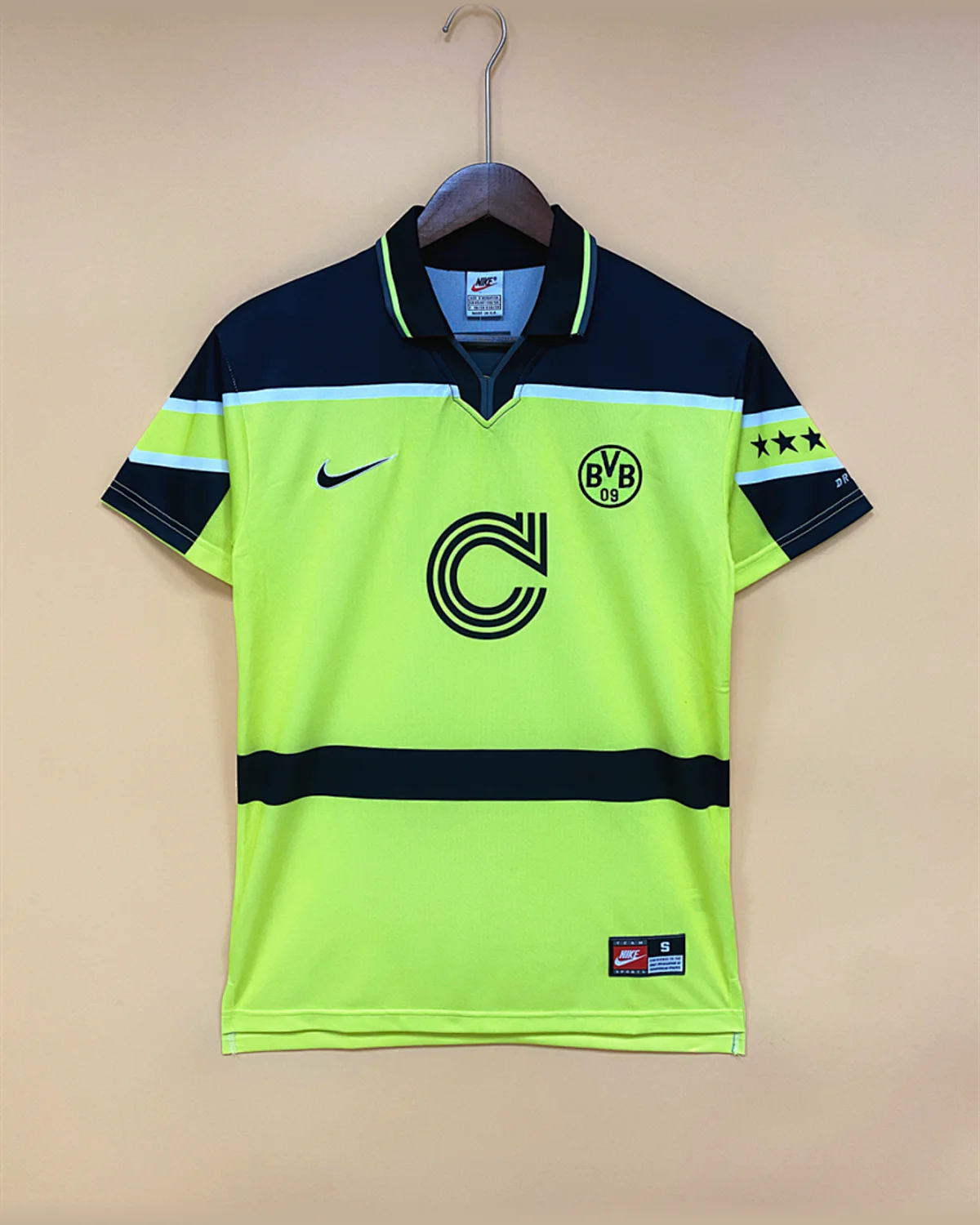 Borussia Dortmund Retro 96/97 Dortmund Home football jersey