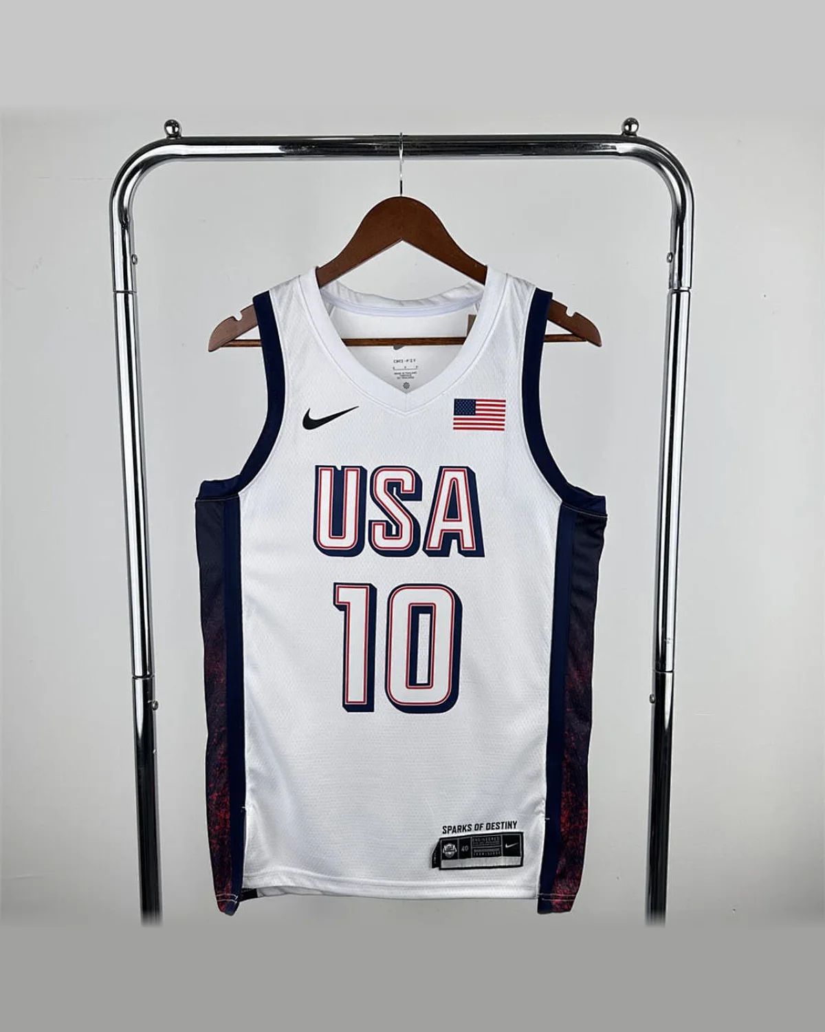 USA USA 2024 Olympic Games White Jersey TATUM#10 football jersey