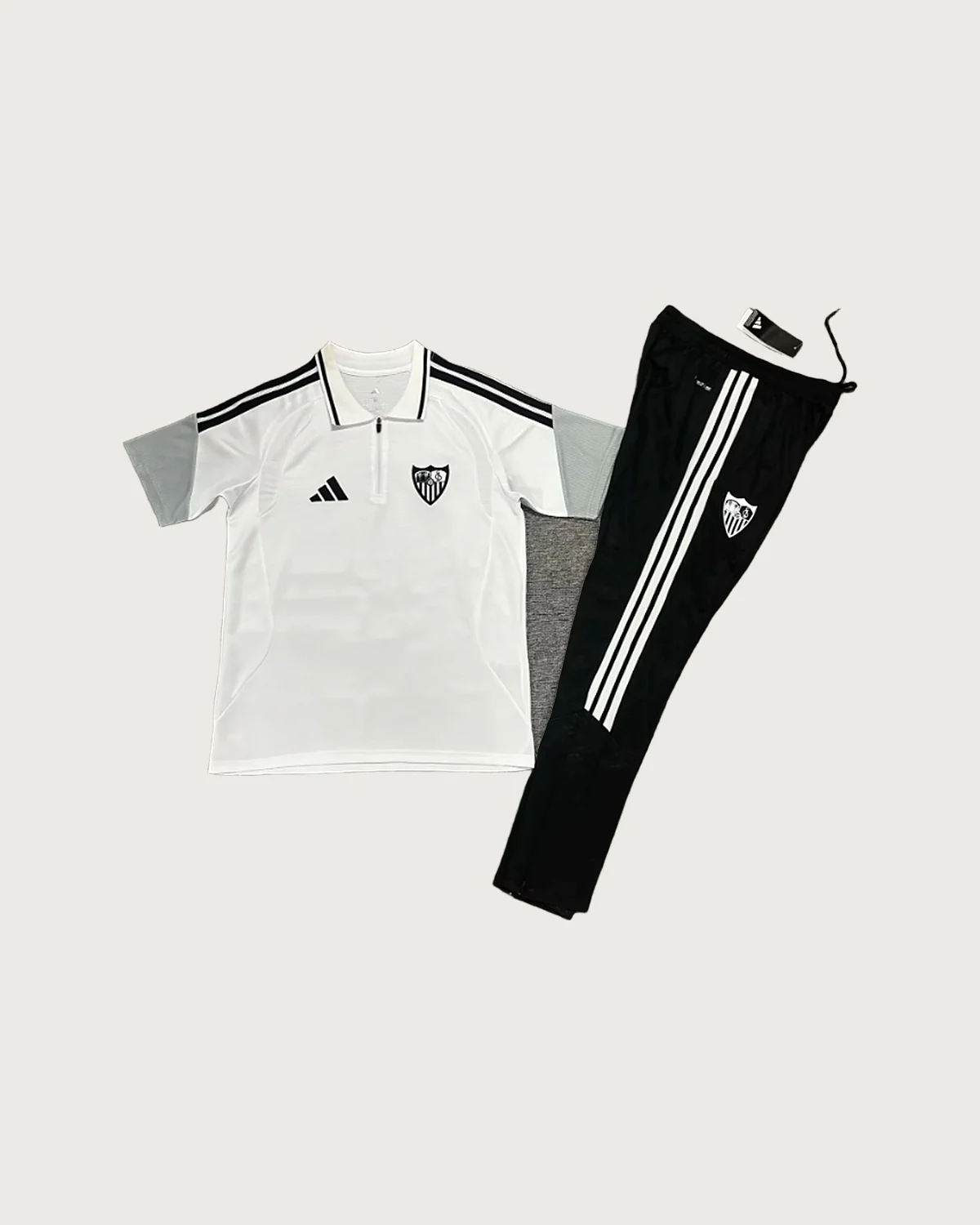Sevilla Sevilla White Polo Set with Training Pants football jersey