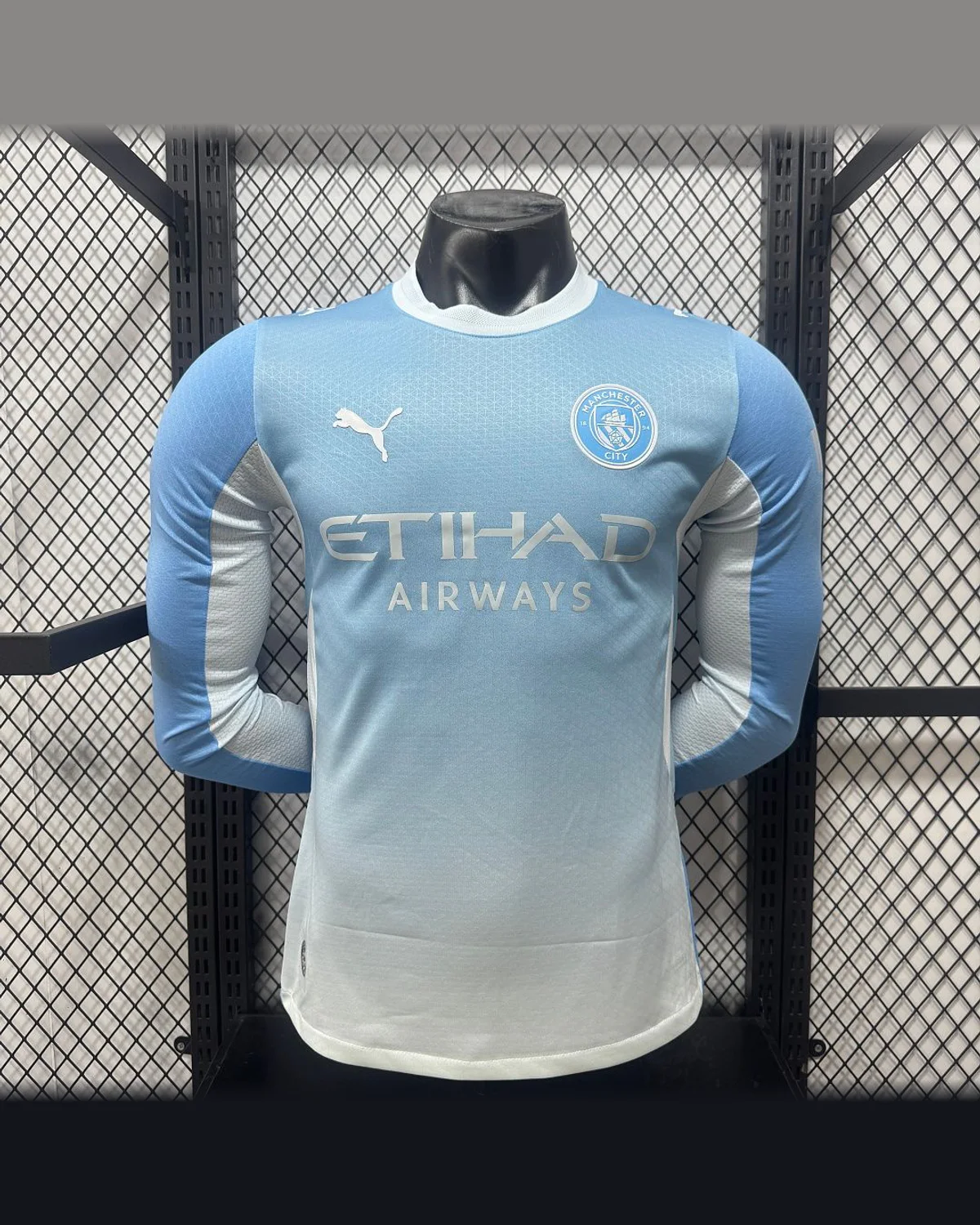 Manchester City 2026/27 Manchester City Home Long-Sleeve Jersey - Player Version football jersey