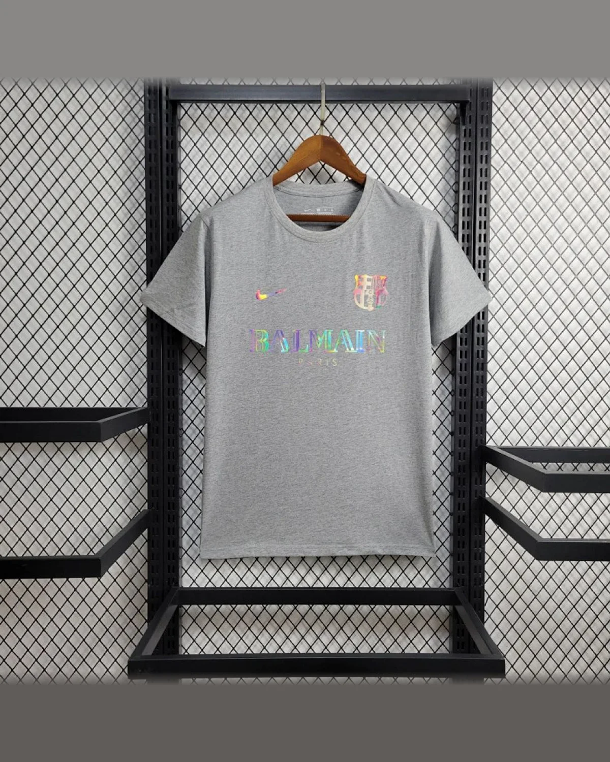 FC Barcelona 2024/25 Barcelona Gray Casual Shirts football jersey