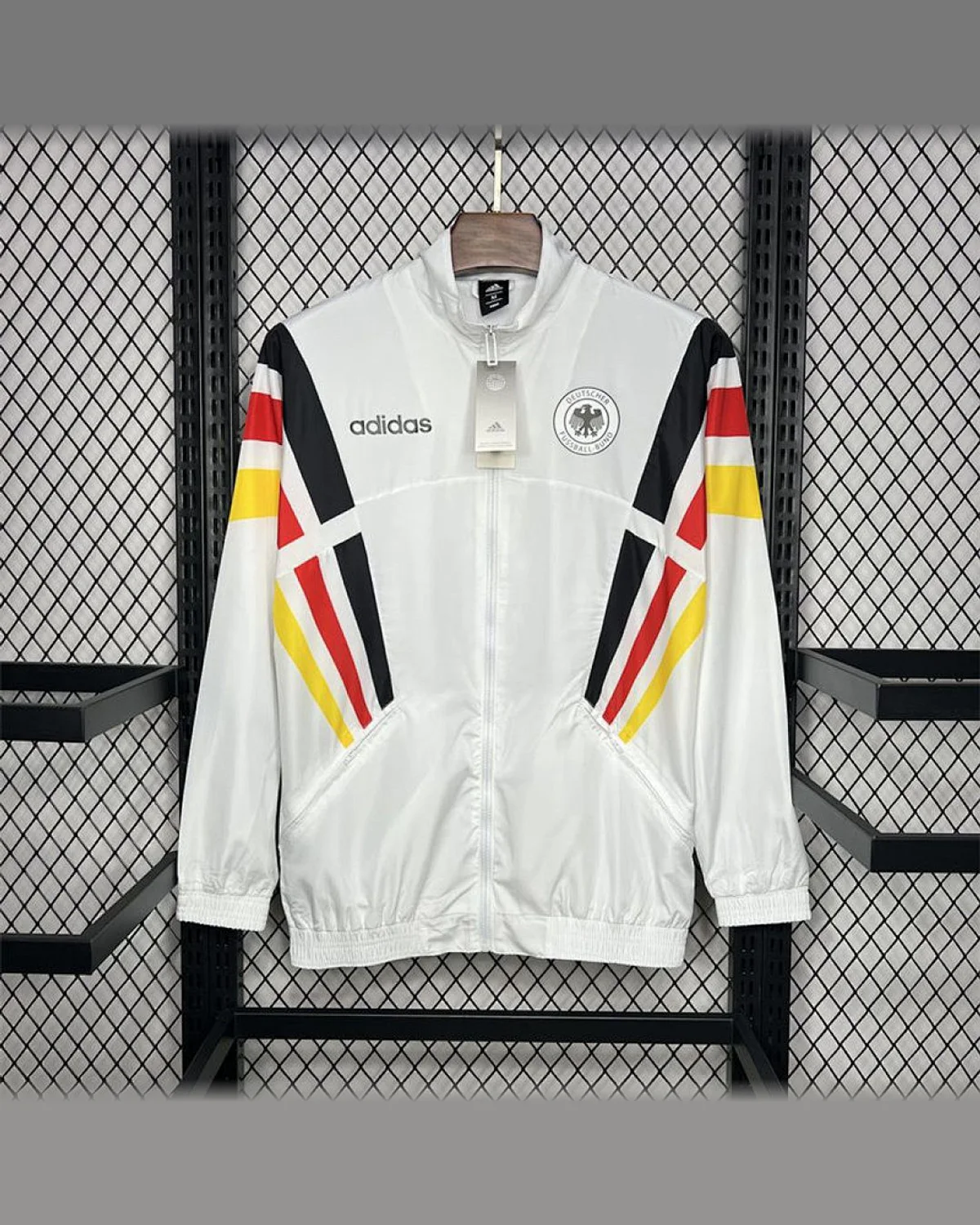 Germany Germany 2024/25 Euro White windbreaker football jersey