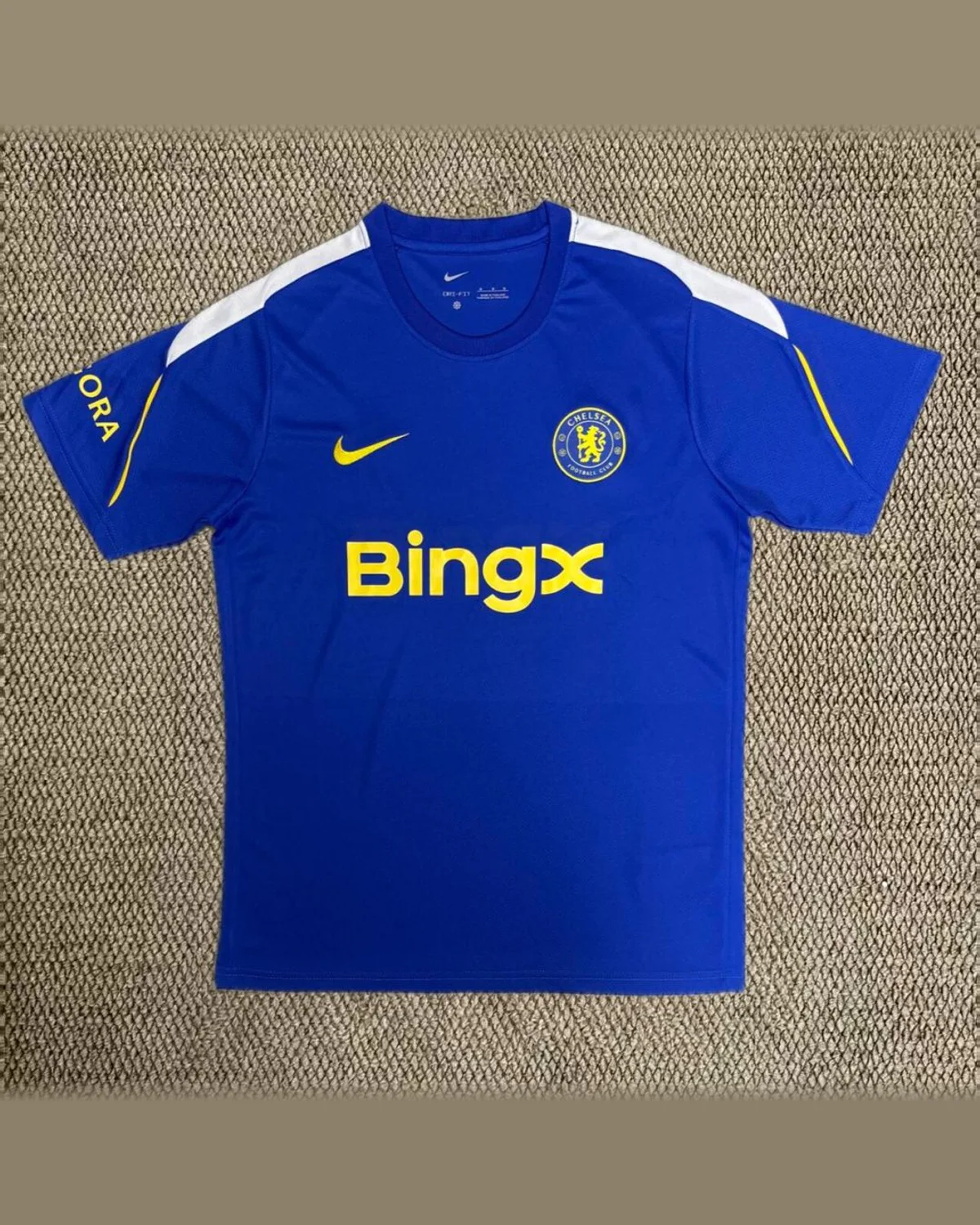 Chelsea Chelsea pre-match uniform blue football jersey