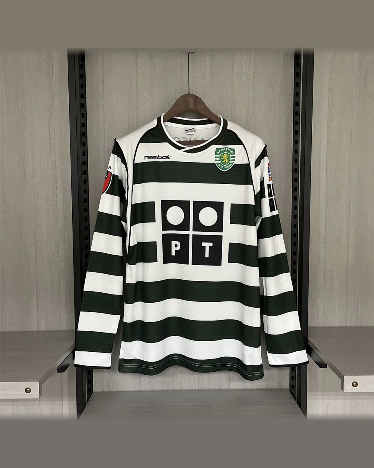 Sporting CP Retro 01/03 Long Sleeve Sporting Lisbon Home football jersey