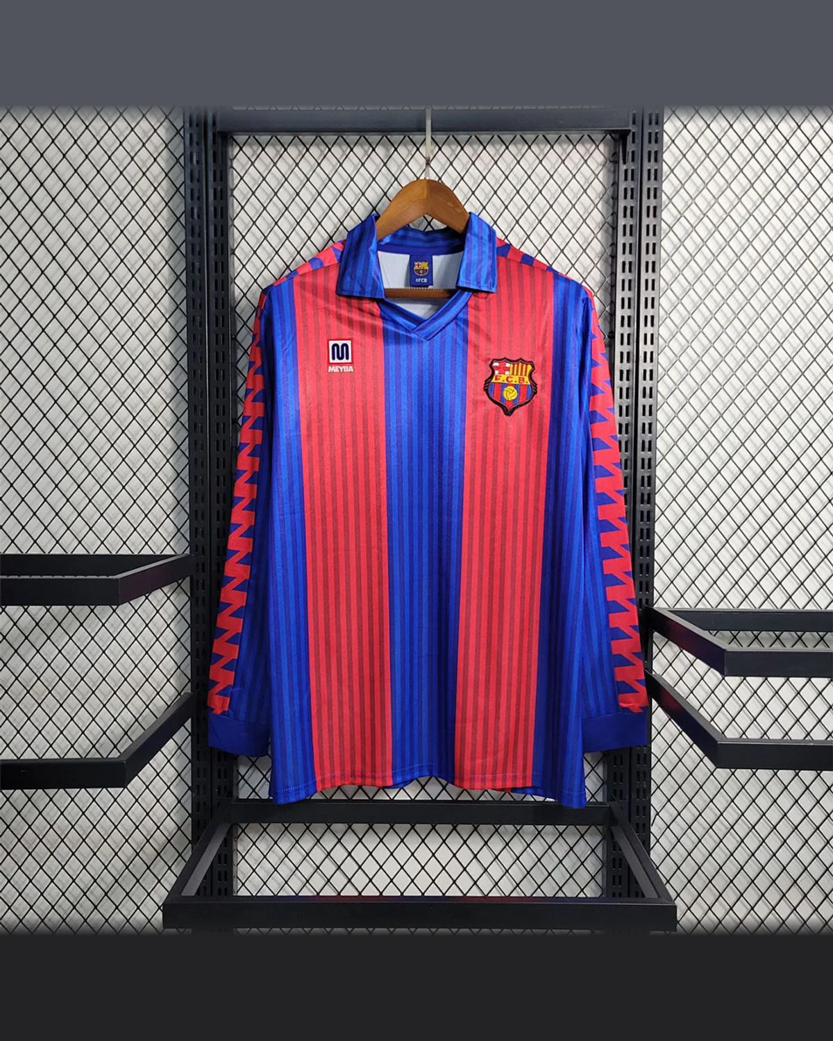 FC Barcelona Retro 92 Barcelona Home Long Sleeve football jersey
