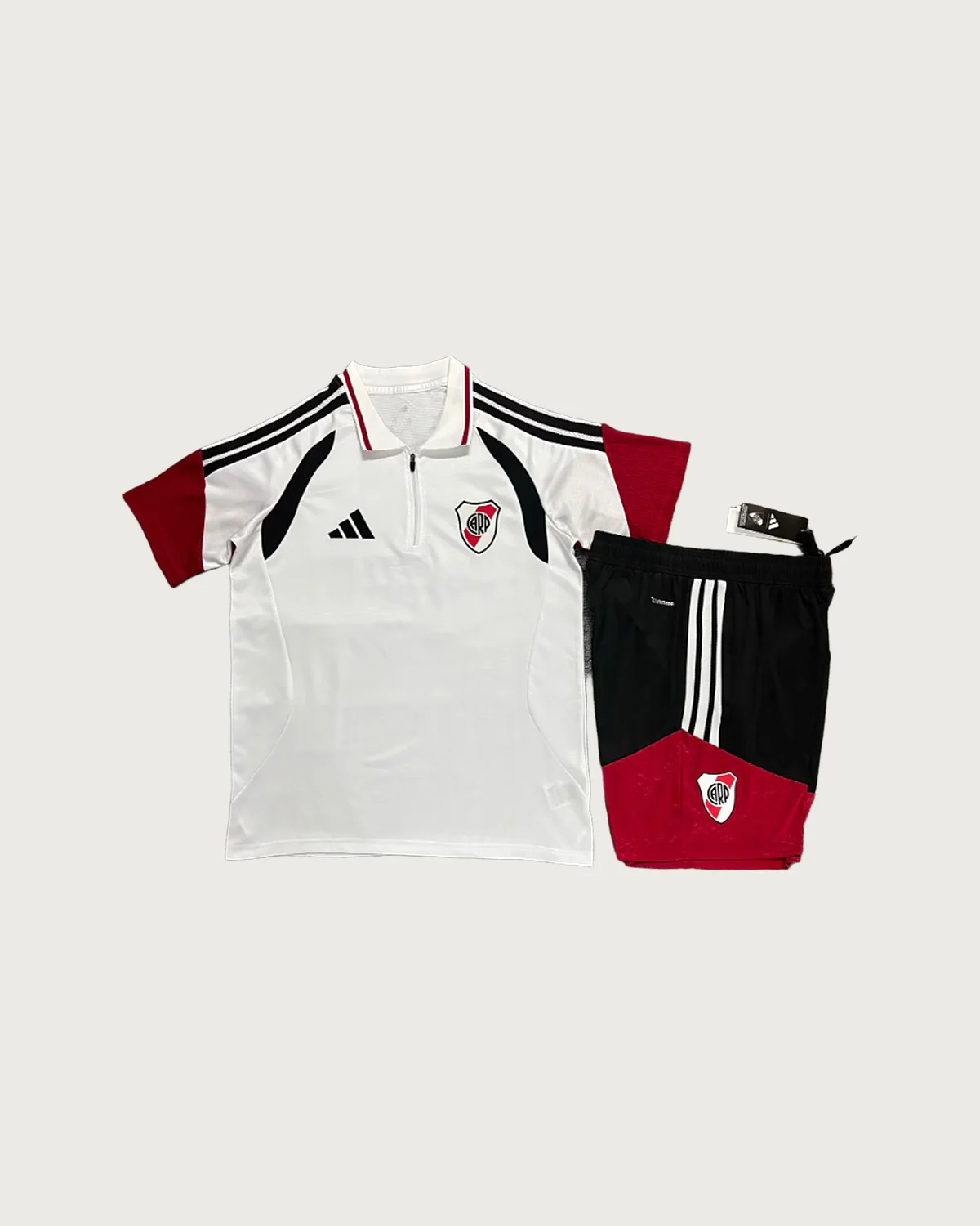 River Plate River Plate White Polo Set with Shorts football jersey