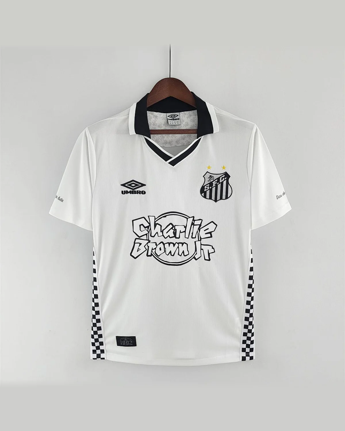 Santos 2022/23 Santos UMBRO DAYS OF GLORY White football jersey