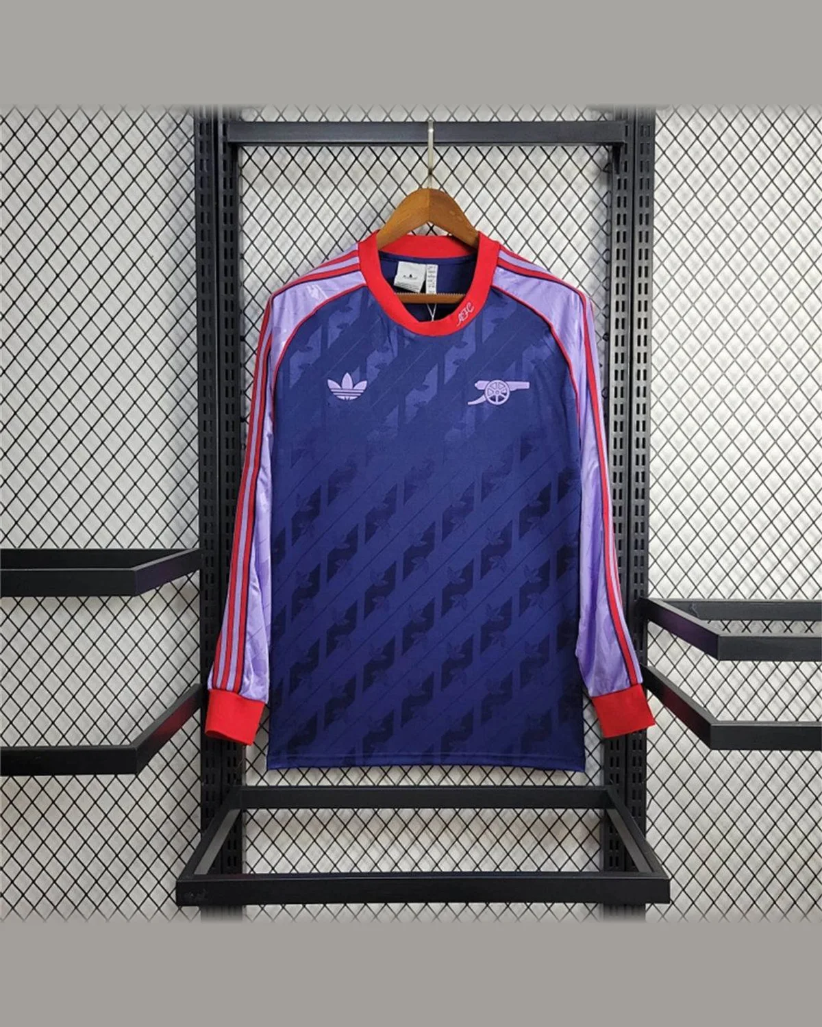 Arsenal 2024/25 Retro Arsenal Royal Blue Long Sleeve football jersey