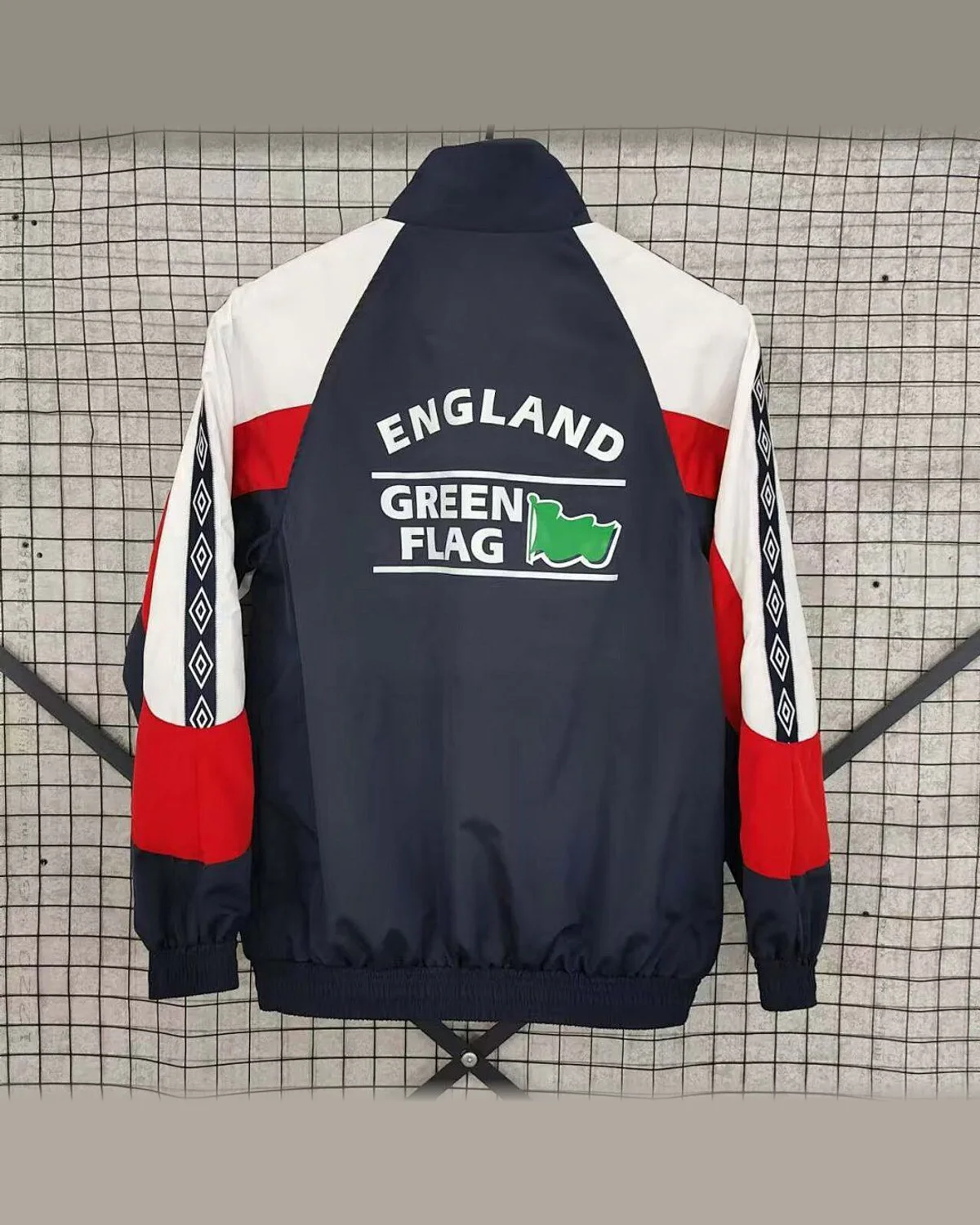 England 1998 England Away Retro Single-sided Windbreaker football jersey