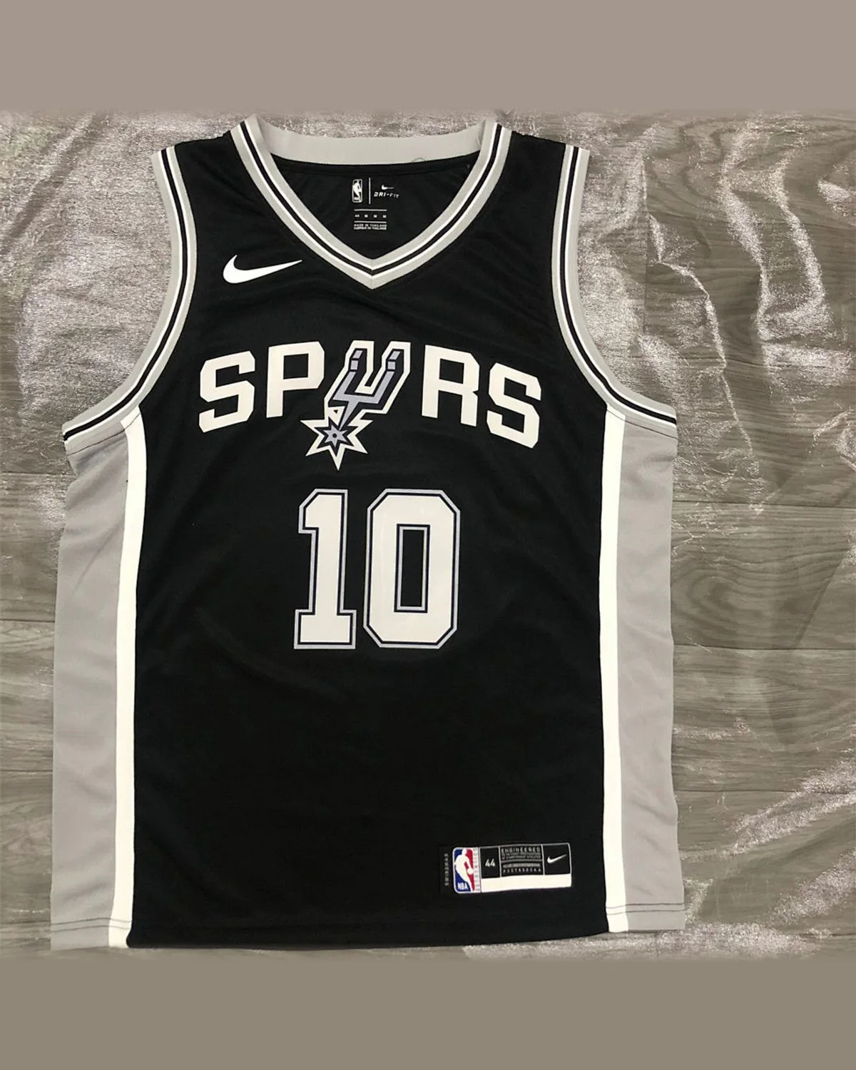 Tottenham Hotspur Tottenham Hotspur San Antonio Spurs V-Neck Black Jersey DeROZAN#10 football jersey