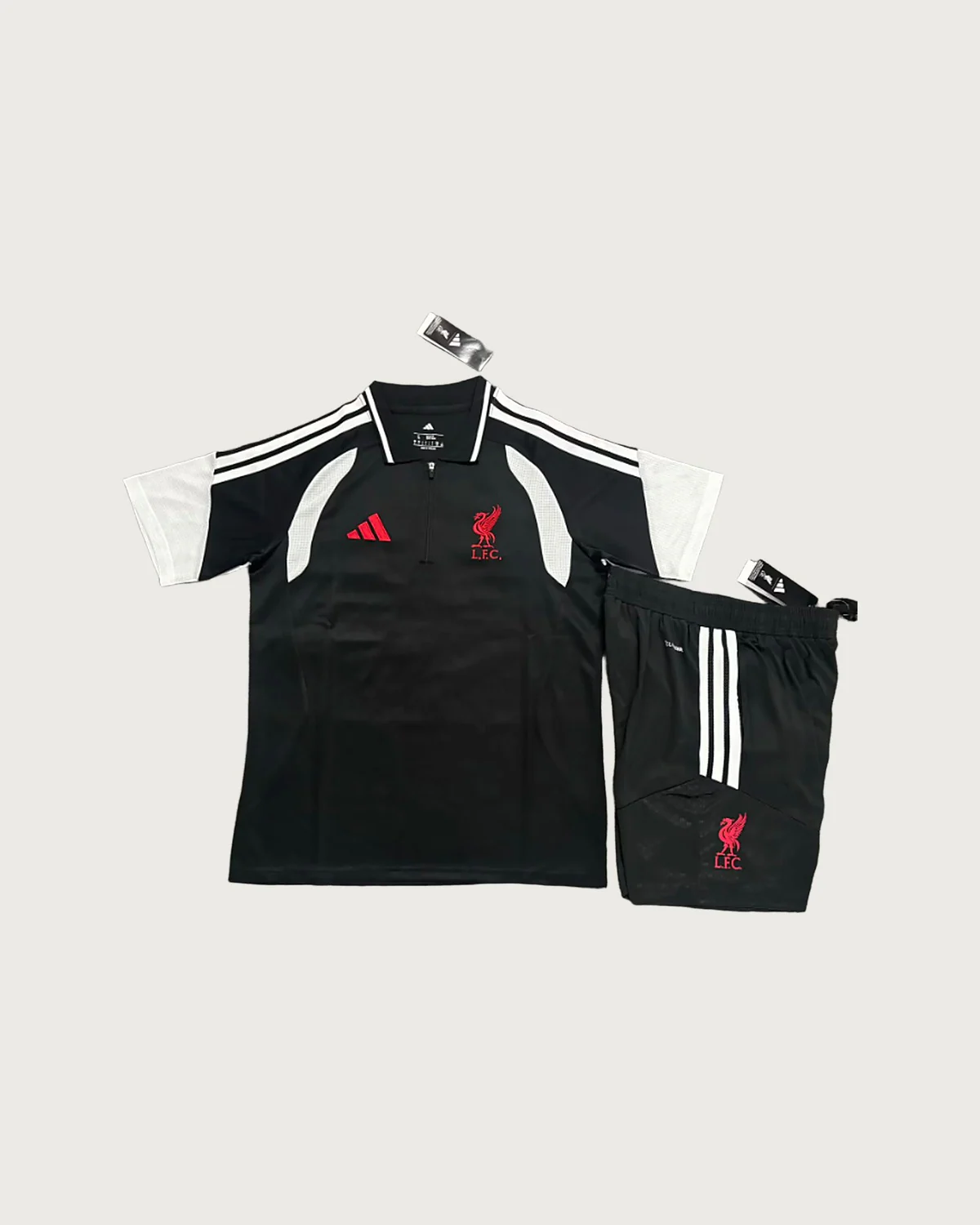 Liverpool Liverpool Black Polo Set with Shorts football jersey