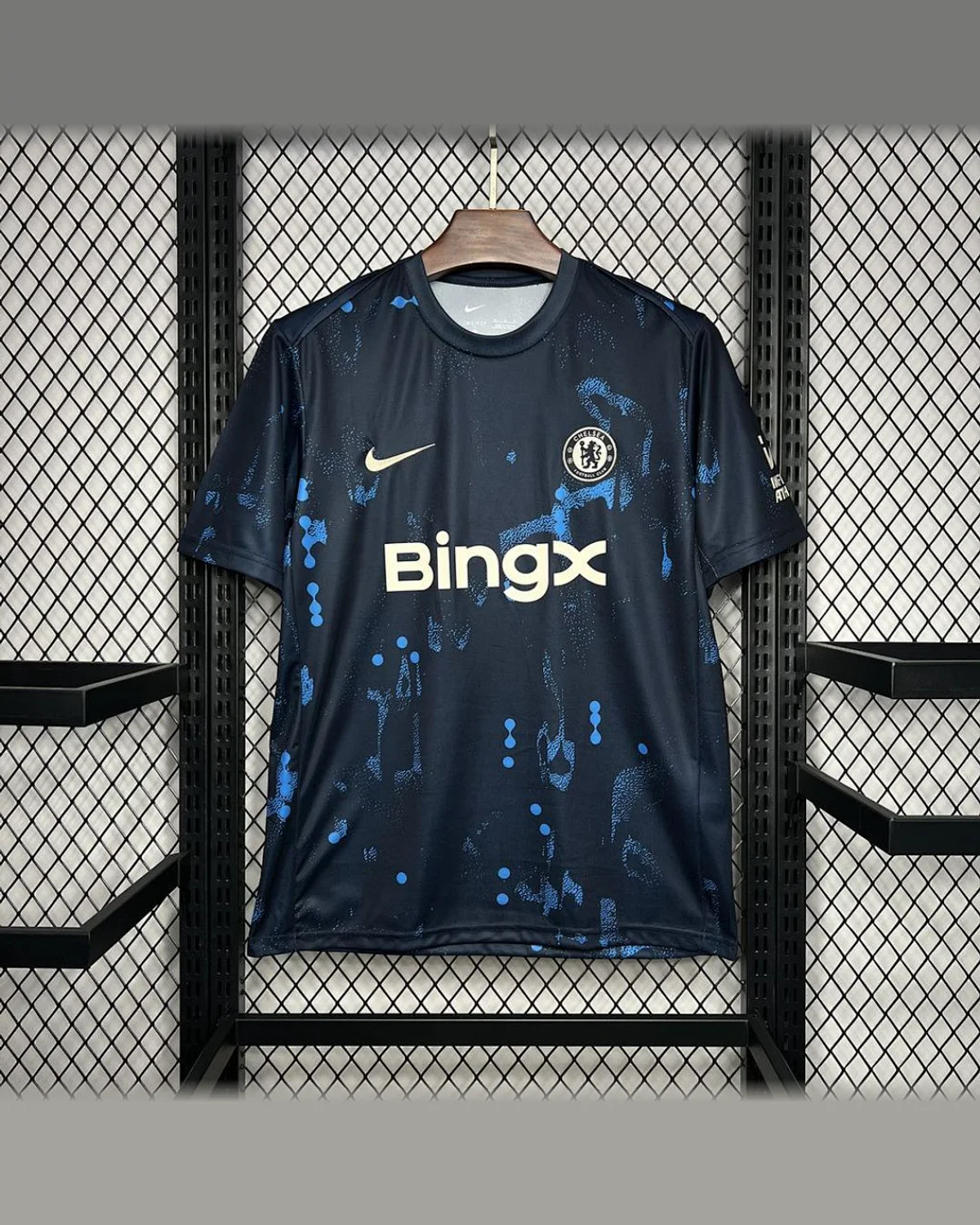 Chelsea 2024/25 Chelsea Dark Blue Pre-match Training Jersey football jersey
