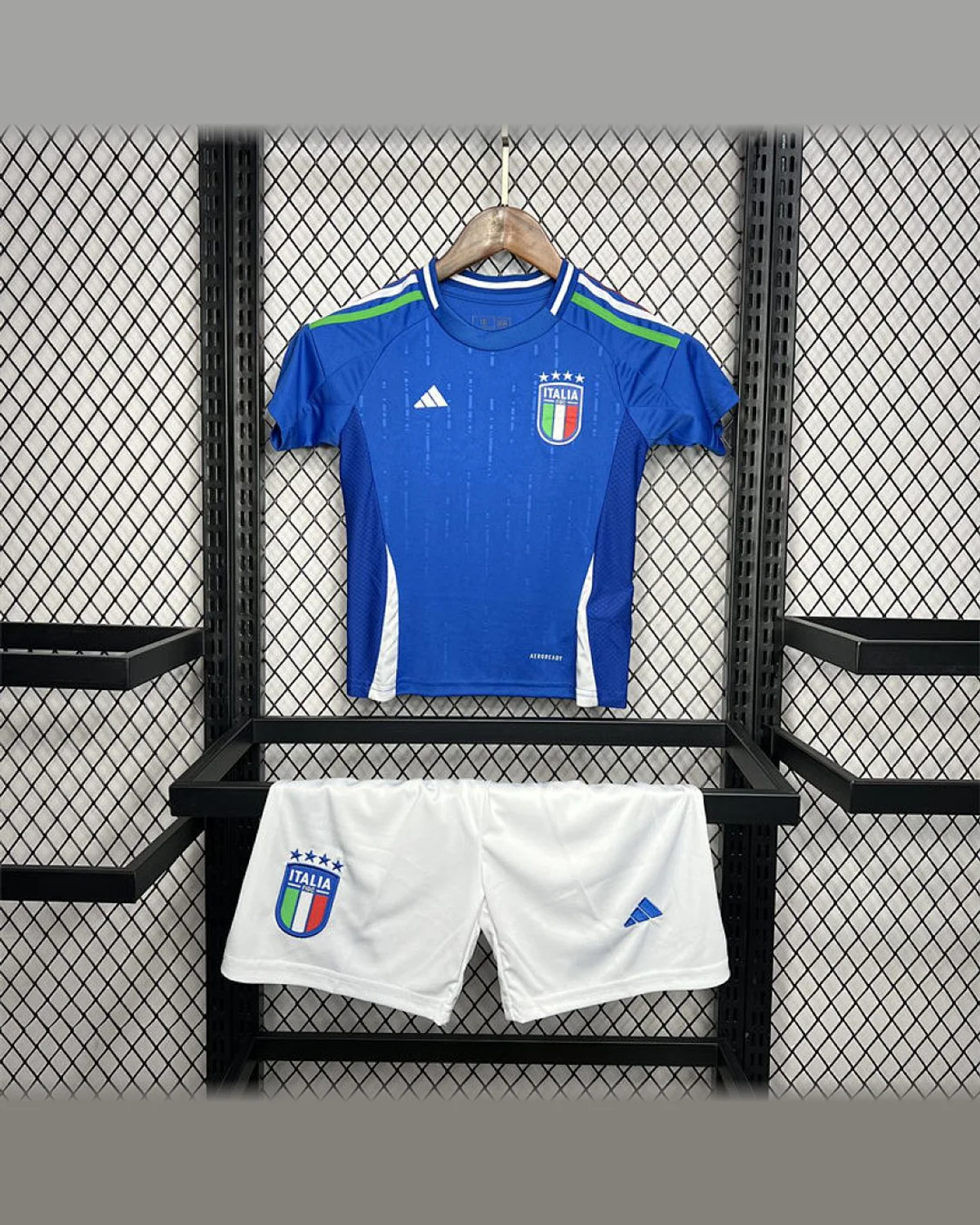 Italy Italy 2024/25 Euro Home Kids Kit football jersey