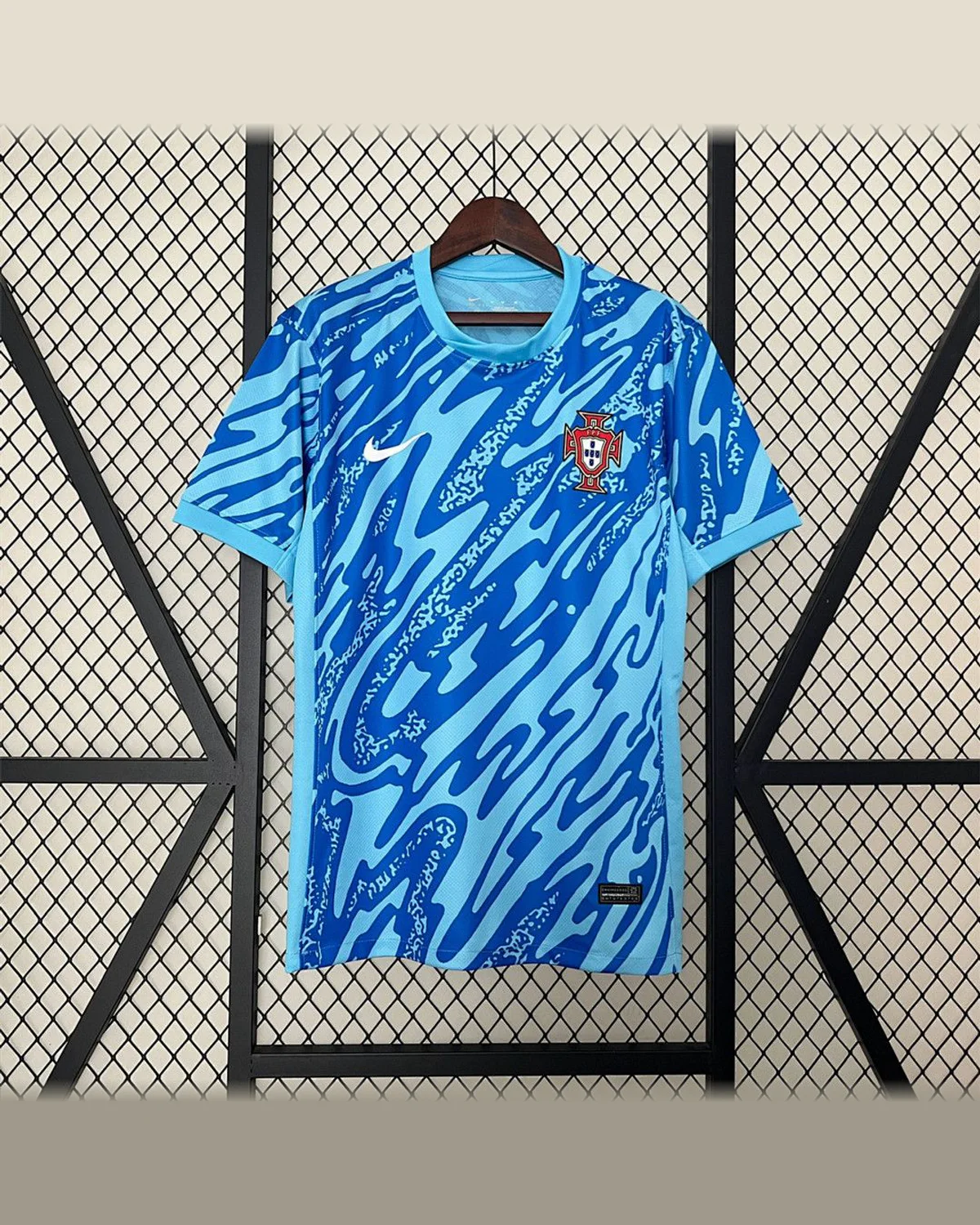 Portugal 2024 Portugal Goalkeeper Blue football jersey