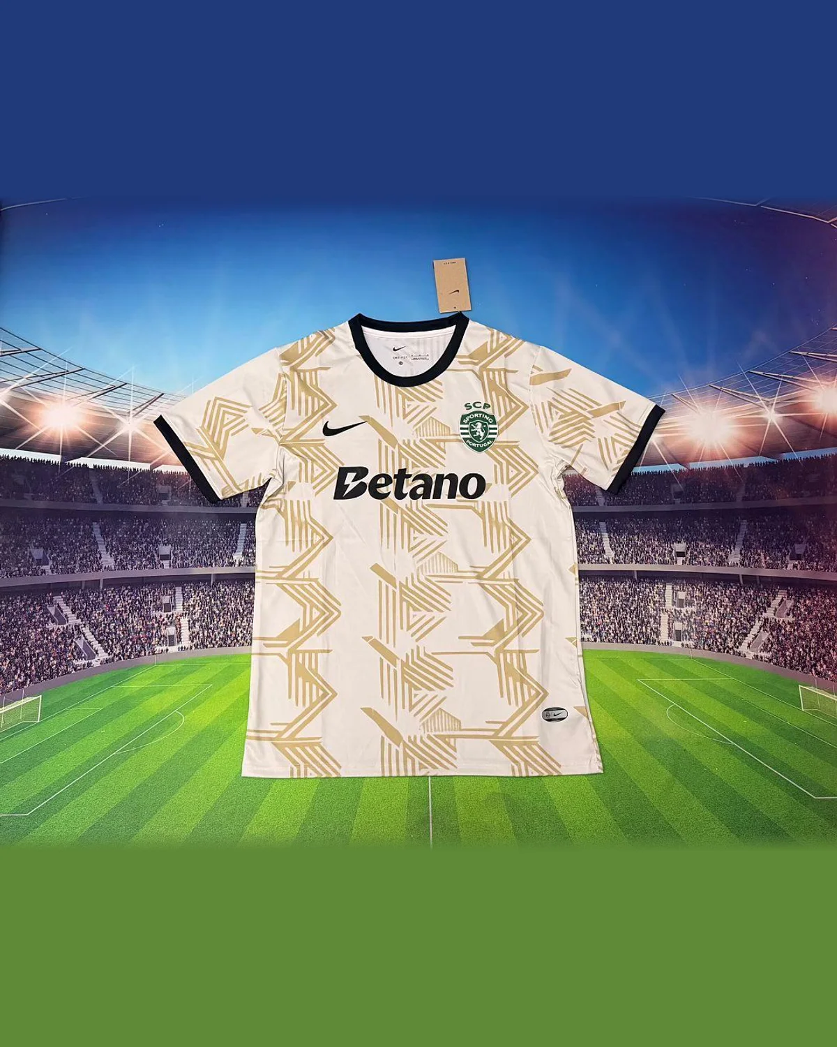 Sporting CP Nike Sporting CP Cream Gold Special Football Jersey football jersey