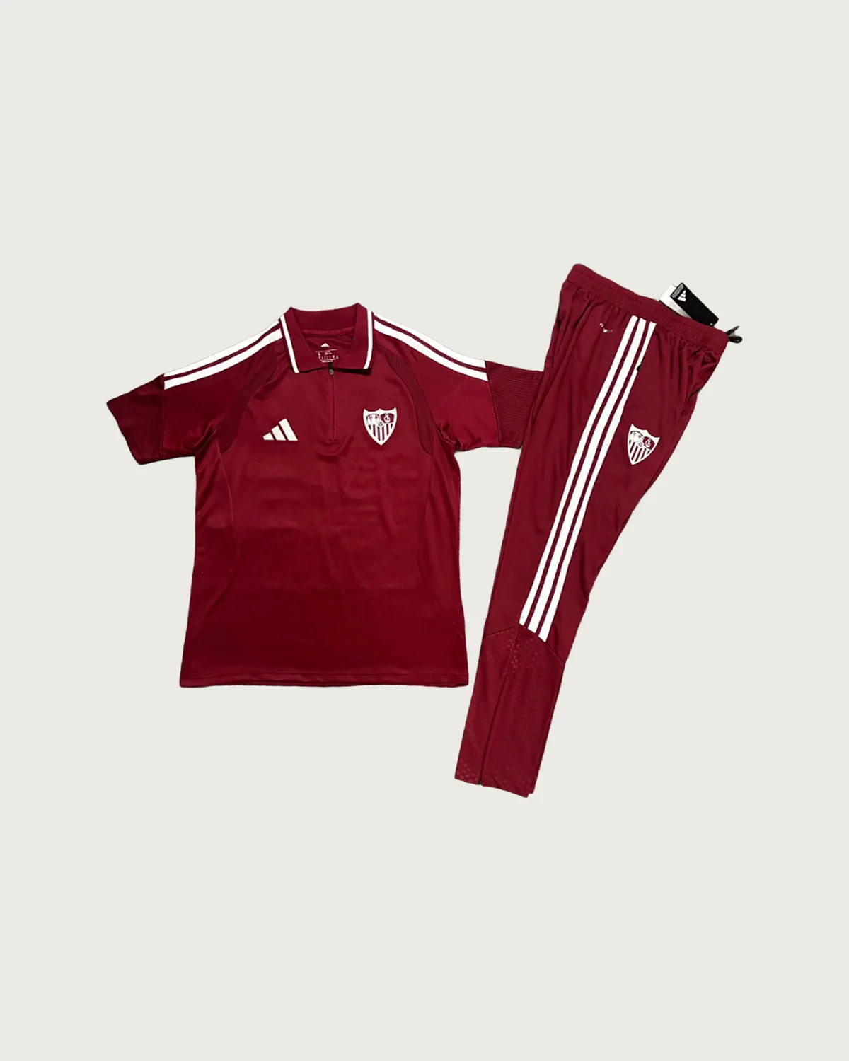 Sevilla Sevilla Maroon Polo Set with Training Pants football jersey