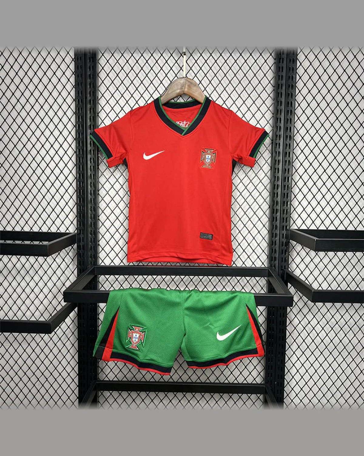 Portugal Portugal 2024/25 Euro Home Kids Kit football jersey