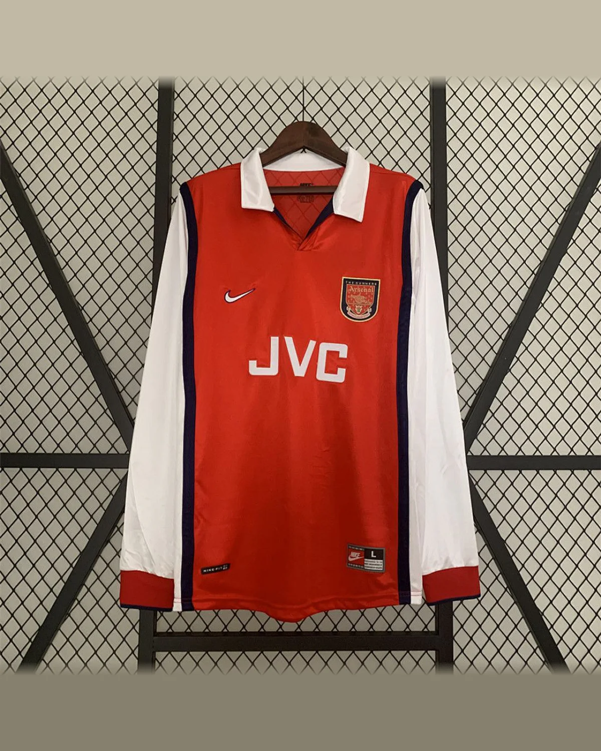 Arsenal Retro 98/99 Long Sleeve Arsenal Home football jersey
