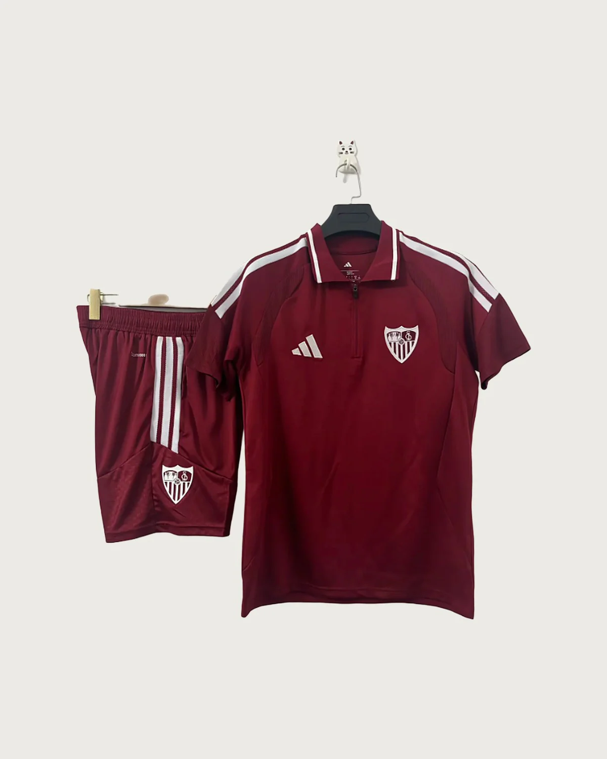 Sevilla Sevilla Chestnut Polo Set with Shorts football jersey