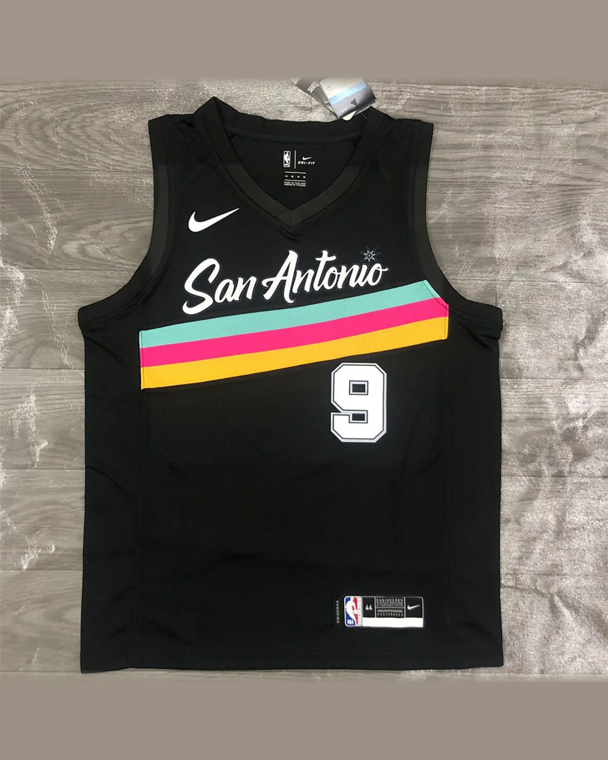 Tottenham Hotspur Tottenham Hotspur San Antonio Spurs V-Neck Black Jersey PARKER#9 football jersey