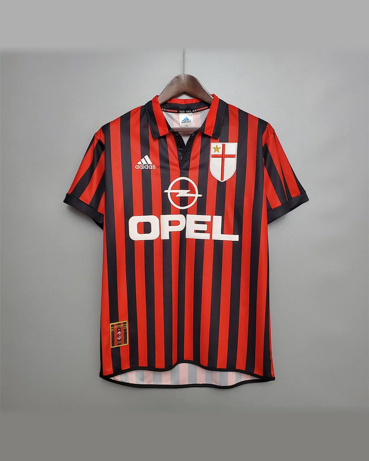 AC Milan Retro 99/00 AC Milan Home football jersey
