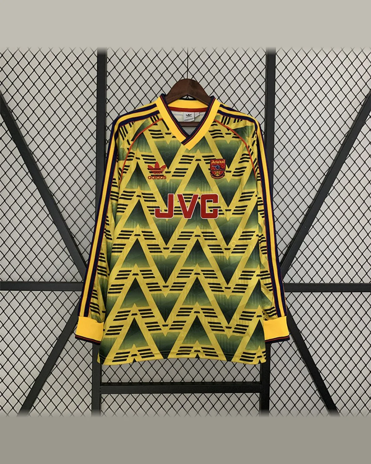 Arsenal Retro 91/93 Long Sleeve Arsenal Away football jersey