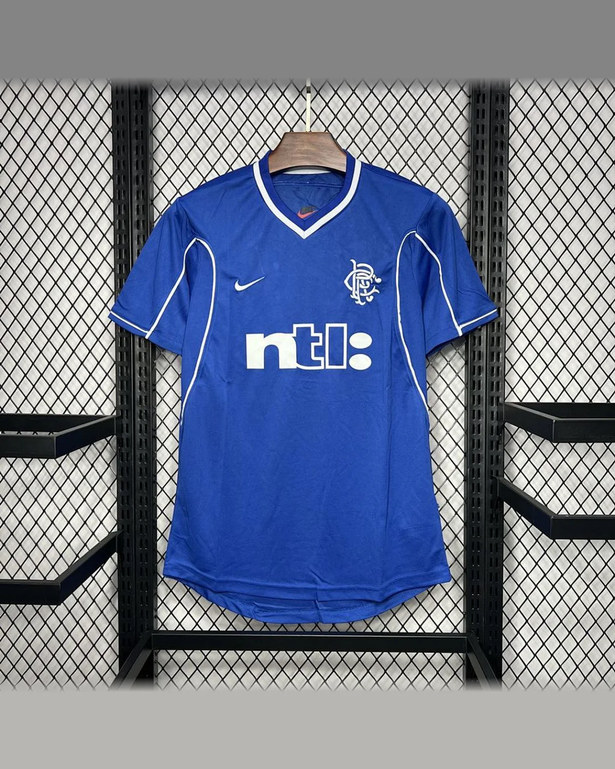 Rangers Retro 1999/01 Rangers Home Jersey football jersey