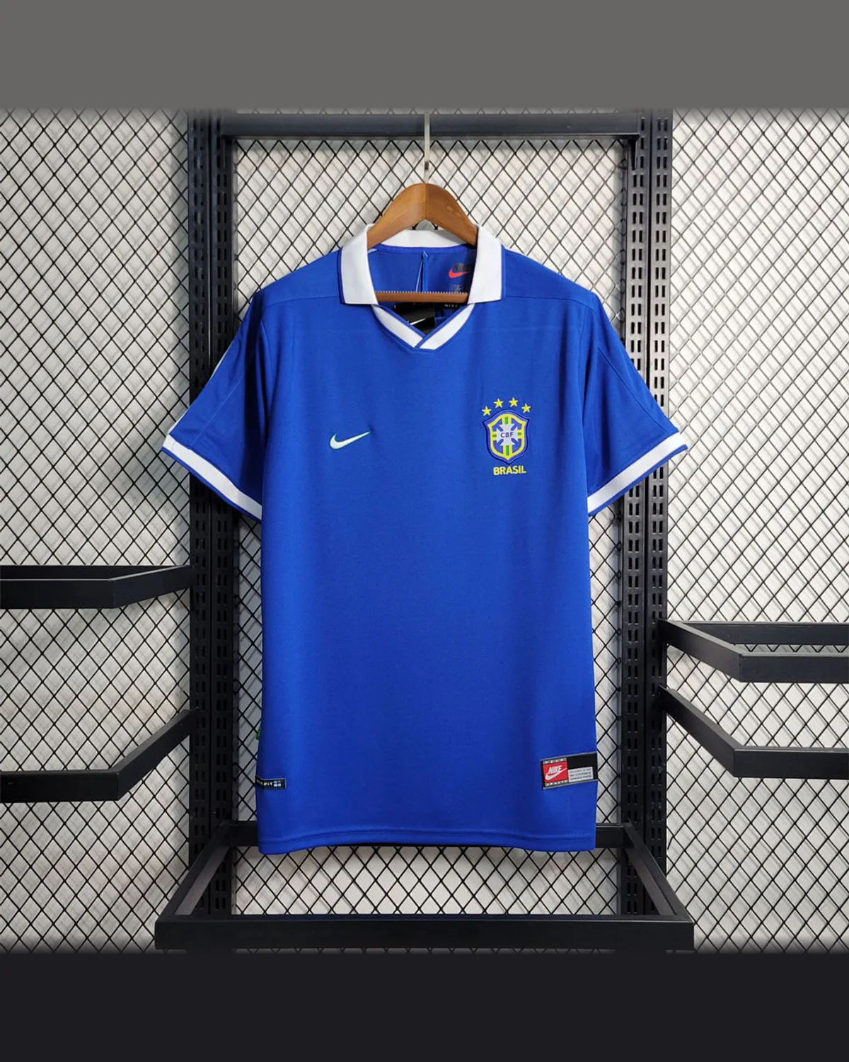 Brazil Retro 1997 Brazil Away football jersey