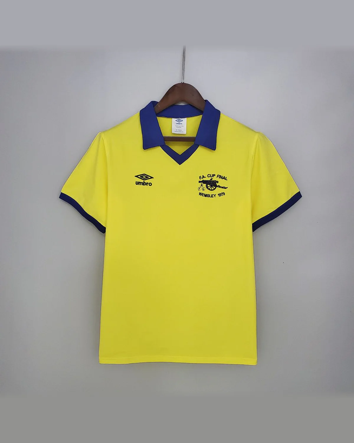 Arsenal Retro 71/79 Arsenal Away Yellow football jersey