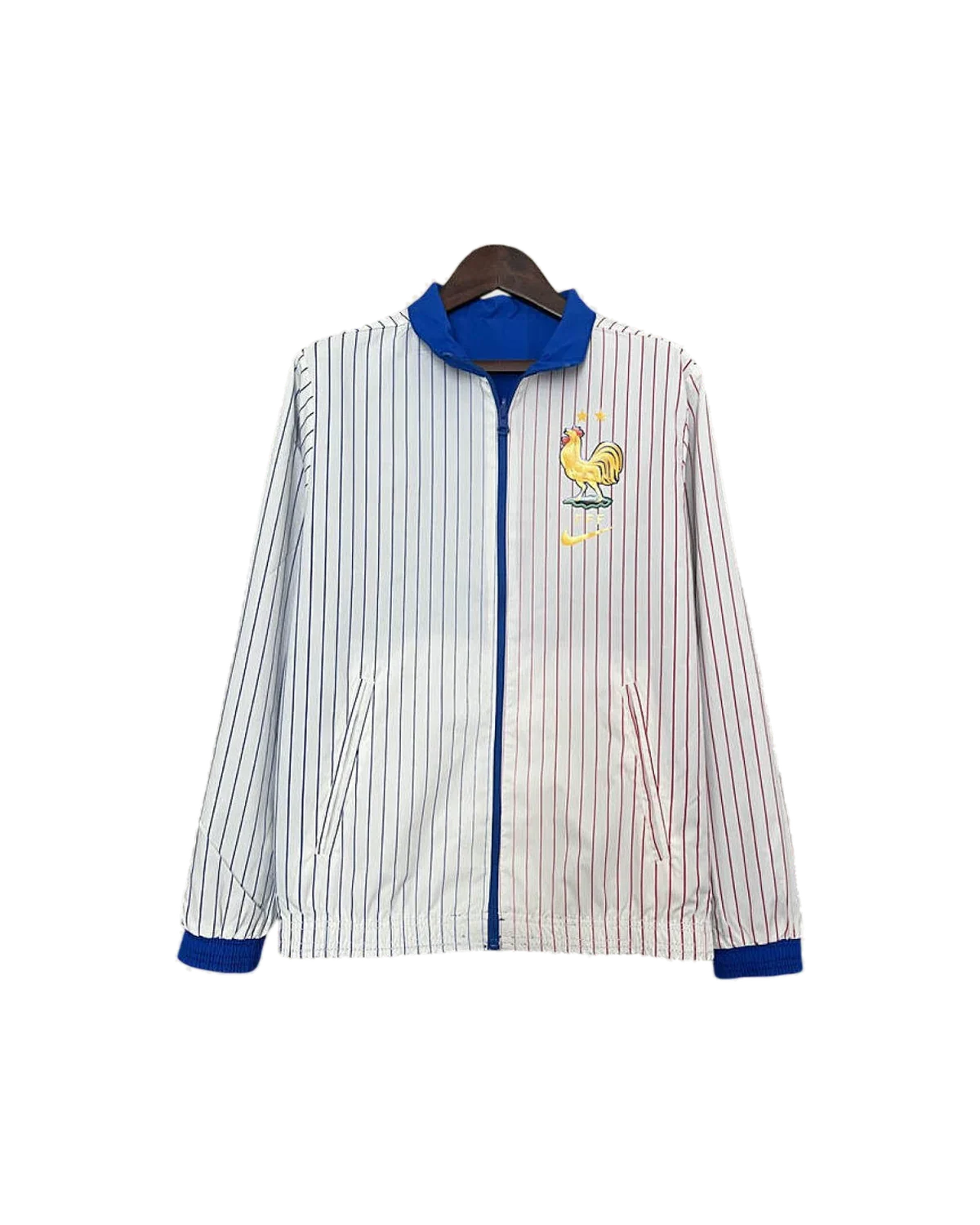 France 2024 France Trench Coat Reversible – White football jersey