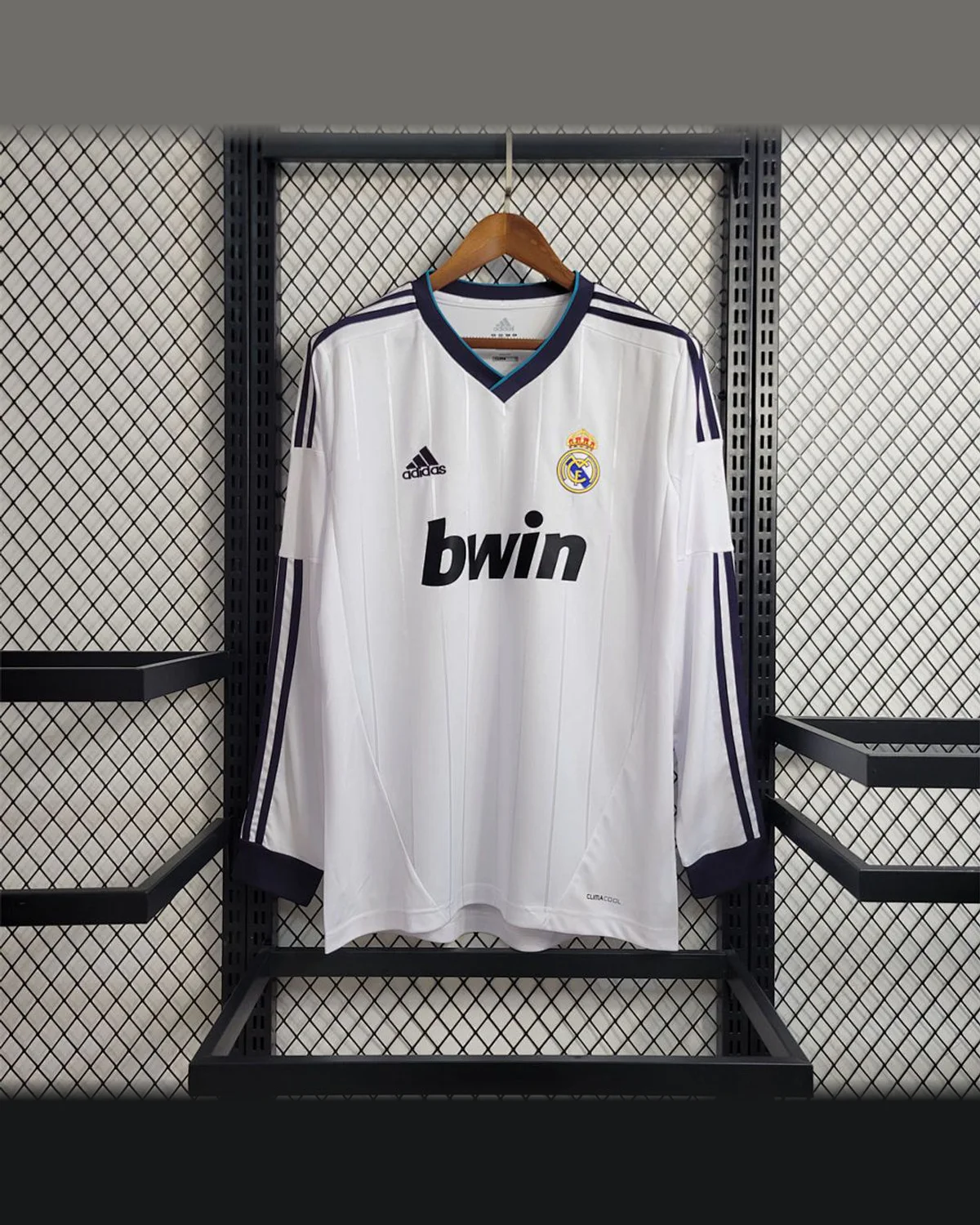 Real Madrid Retro 12/13 Real Madrid Long Sleeve Home football jersey