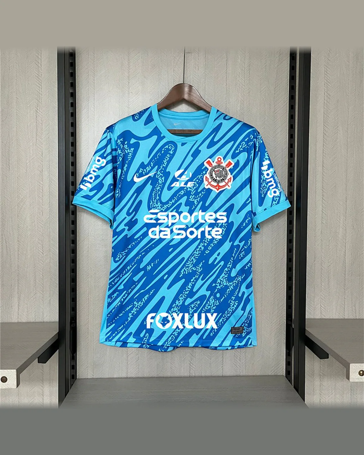 Corinthians 2024/25 Corinthians Goallkeeper Blue All Sponsors New football jersey