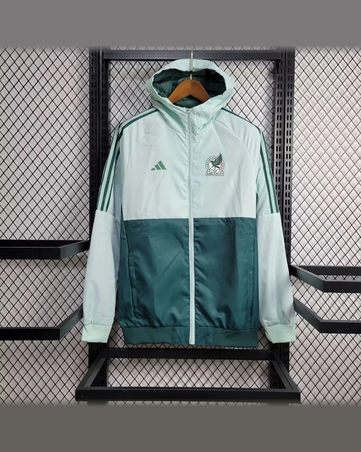 Mexico 2024/25 Mexico blue windbreaker football jersey