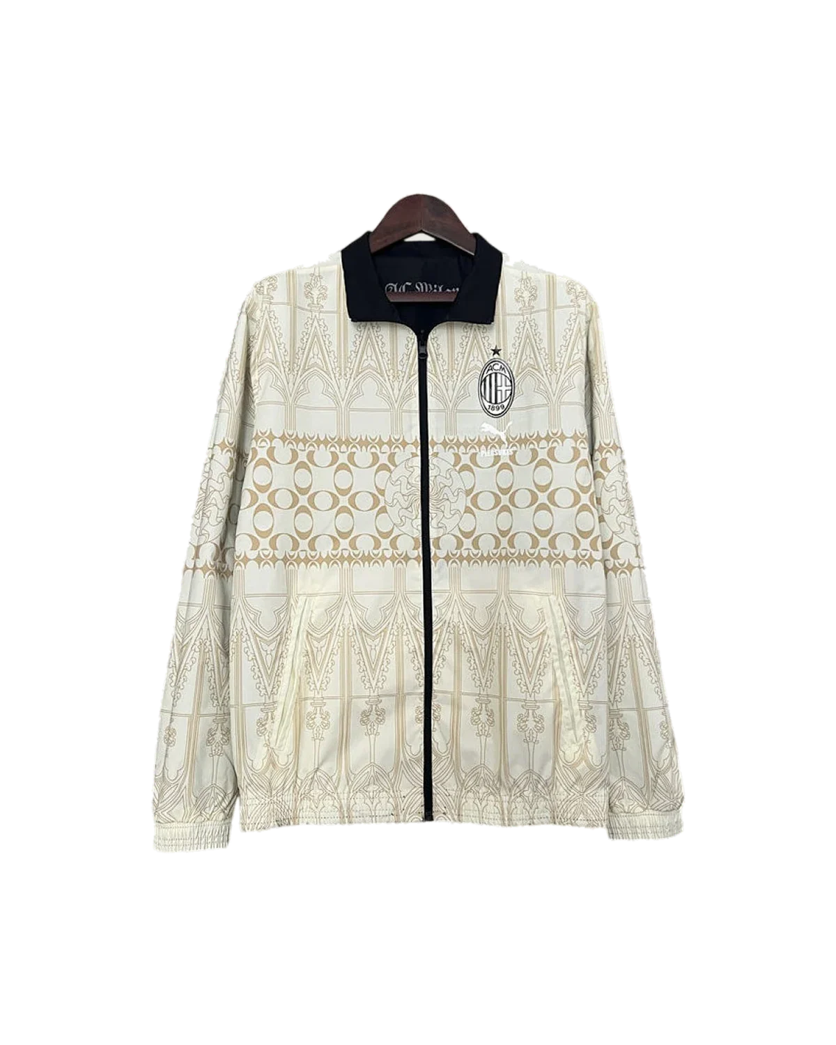 AC Milan 2024/25 AC Milan Trench Coat Reversible – White football jersey