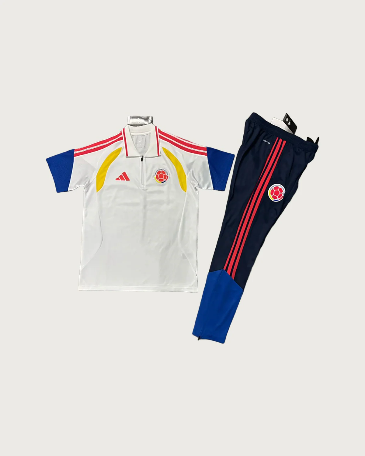 Colombia Colombia White Polo Set with Training Pants football jersey