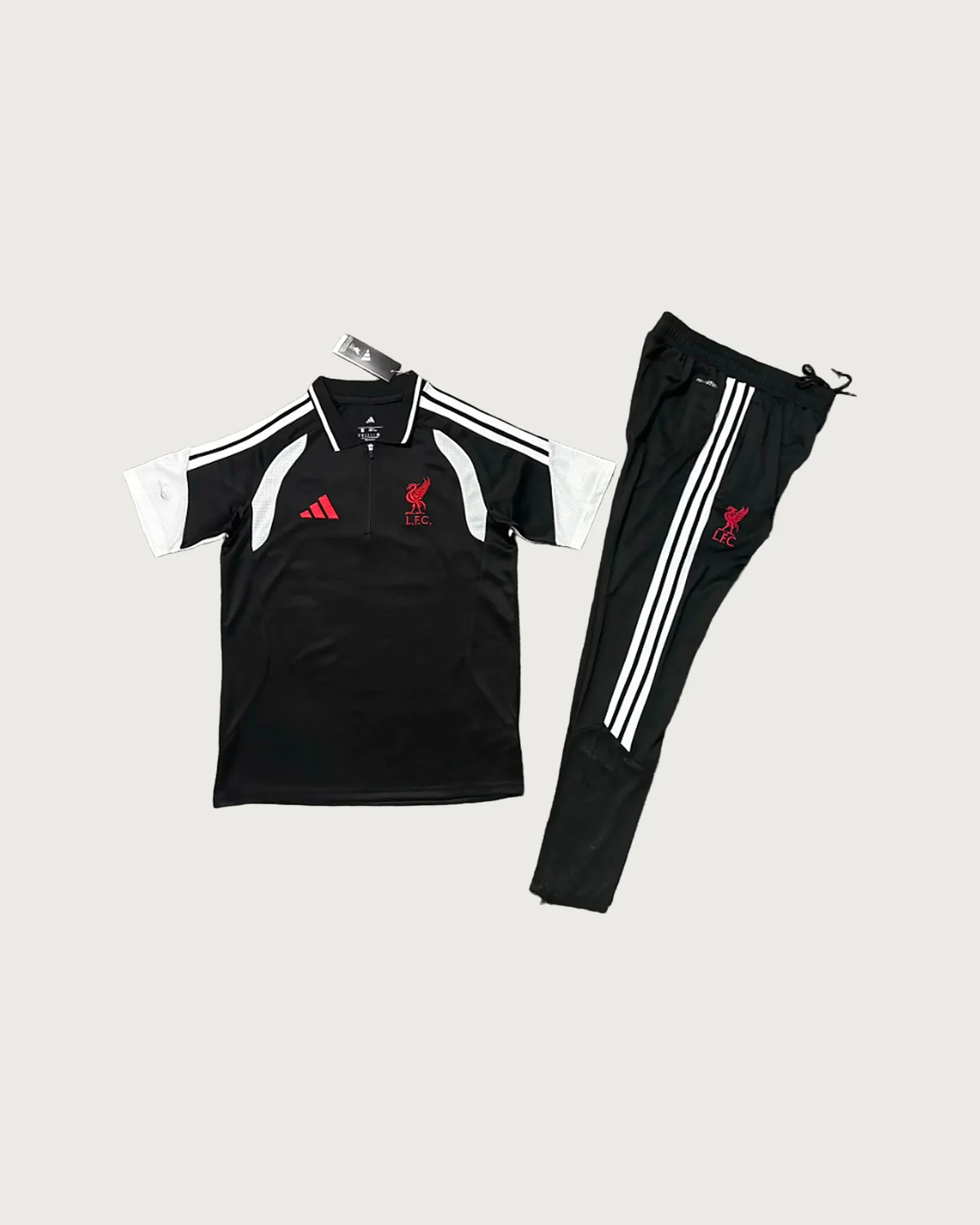 Liverpool Liverpool Black Polo Set with Training Pants football jersey