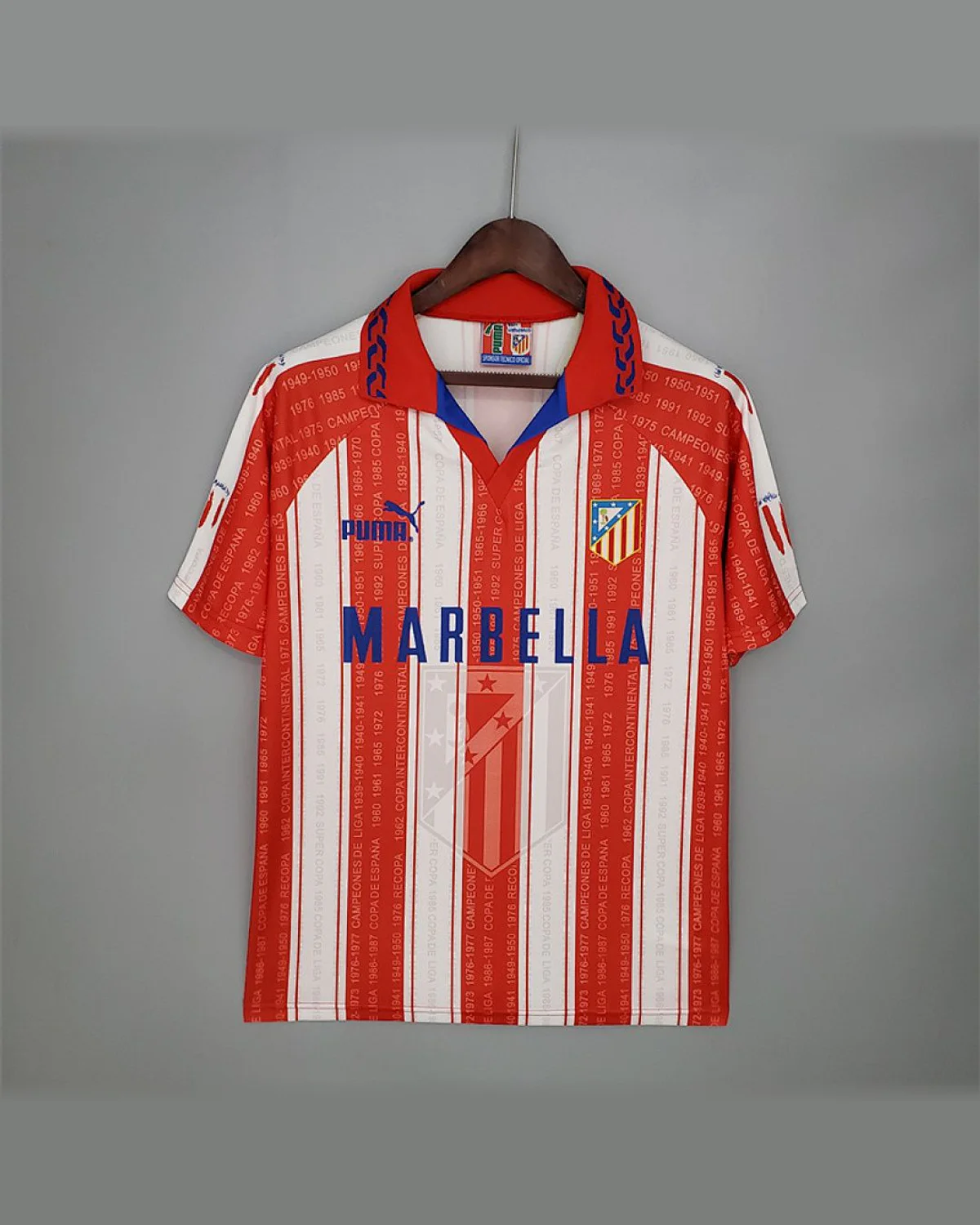 Atlético Madrid Retro 95/96 Atletico Madrid Home football jersey