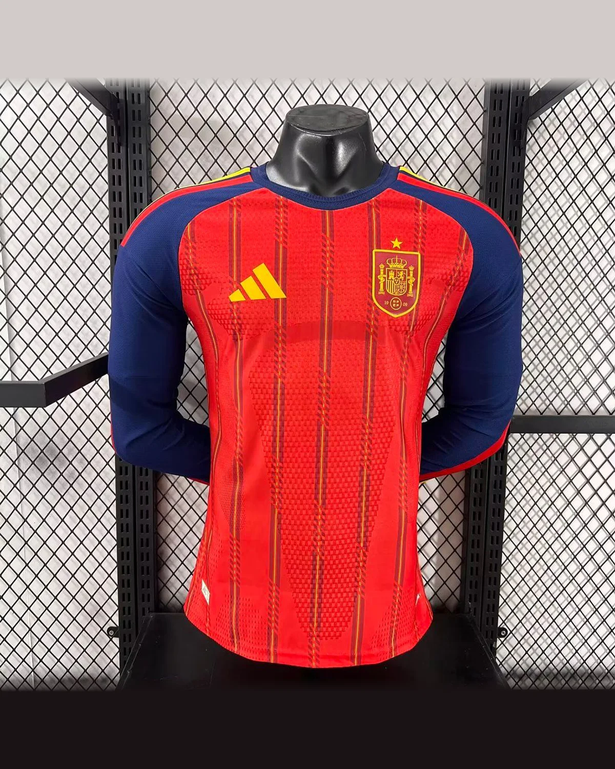 Spain 2026 Spain Home Long Sleeve - Player Version football jersey