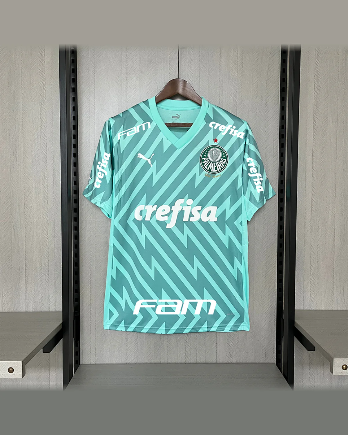 Palmeiras 2024/25 Palmeiras Goalkeeper Green football jersey