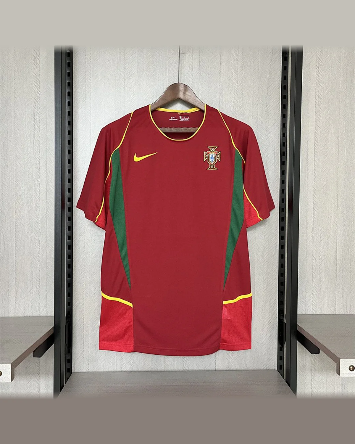Portugal Retro 2002 Portugal Home football jersey