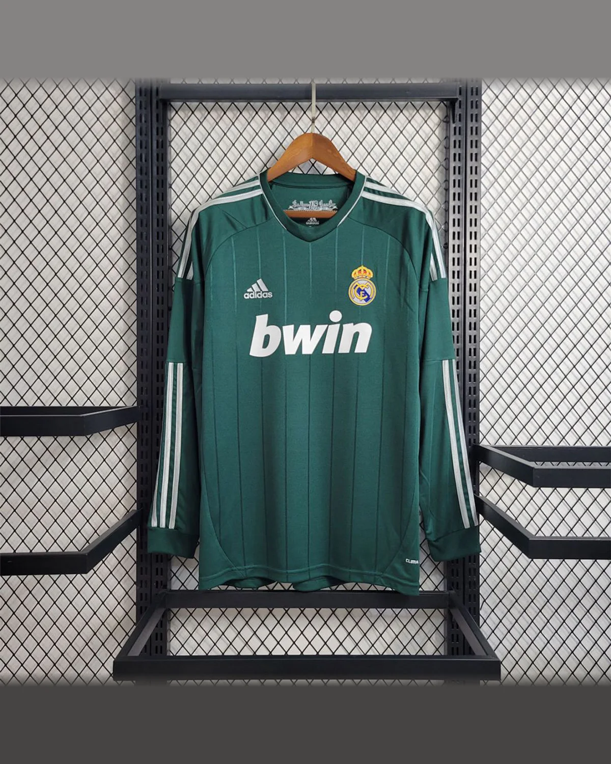Real Madrid Retro 2012/13 Long Sleeve Real Madrid Double football jersey