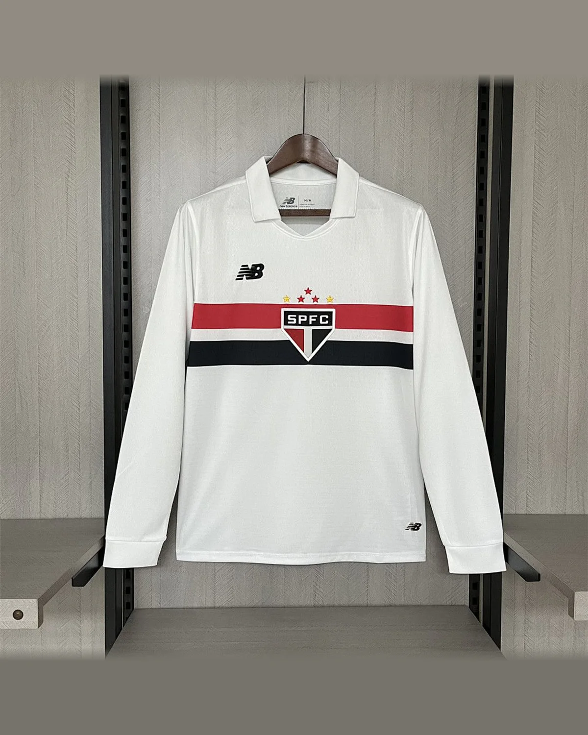 São Paulo 2024/25 Sao Paulo Long Sleeve Home football jersey