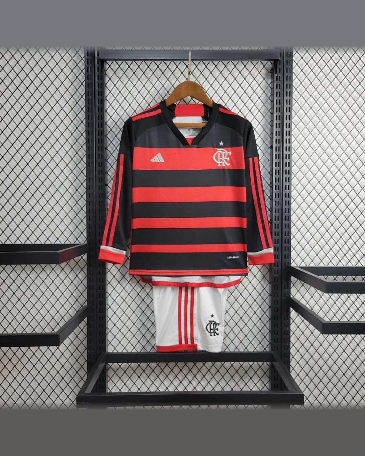 Flamengo 2024/25 Kids Flamengo Home Long Sleeves football jersey